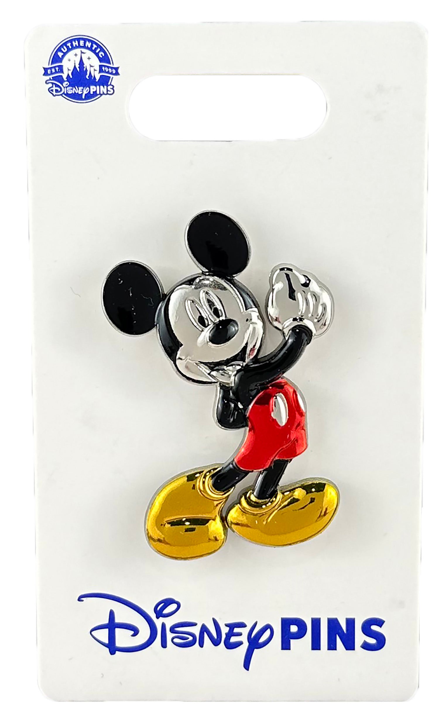 Disney Pin - Metallic - 3D - Sculpted - Mickey Mouse