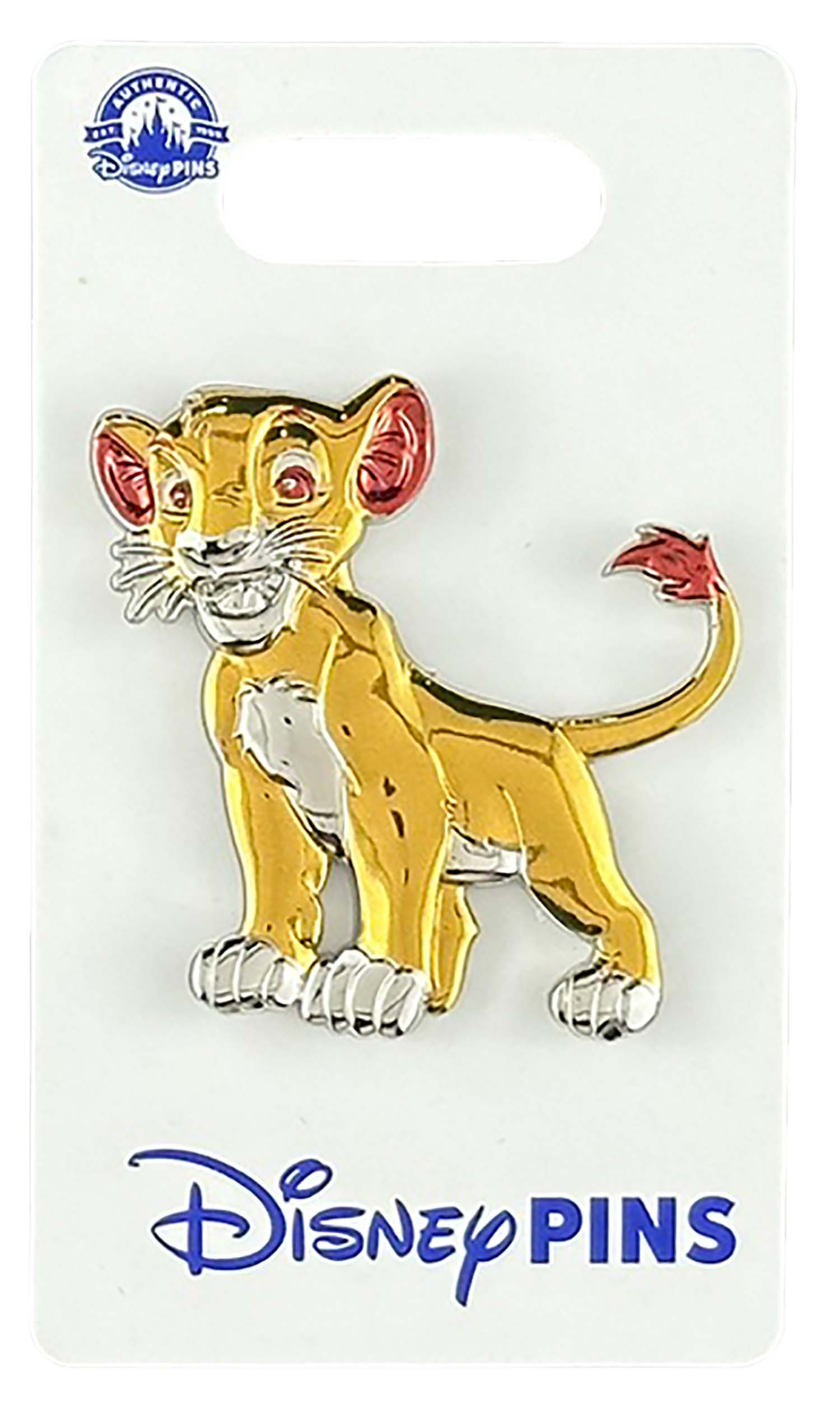 Disney Pin - Metallic - 3D - Sculpted - Lion King - Simba