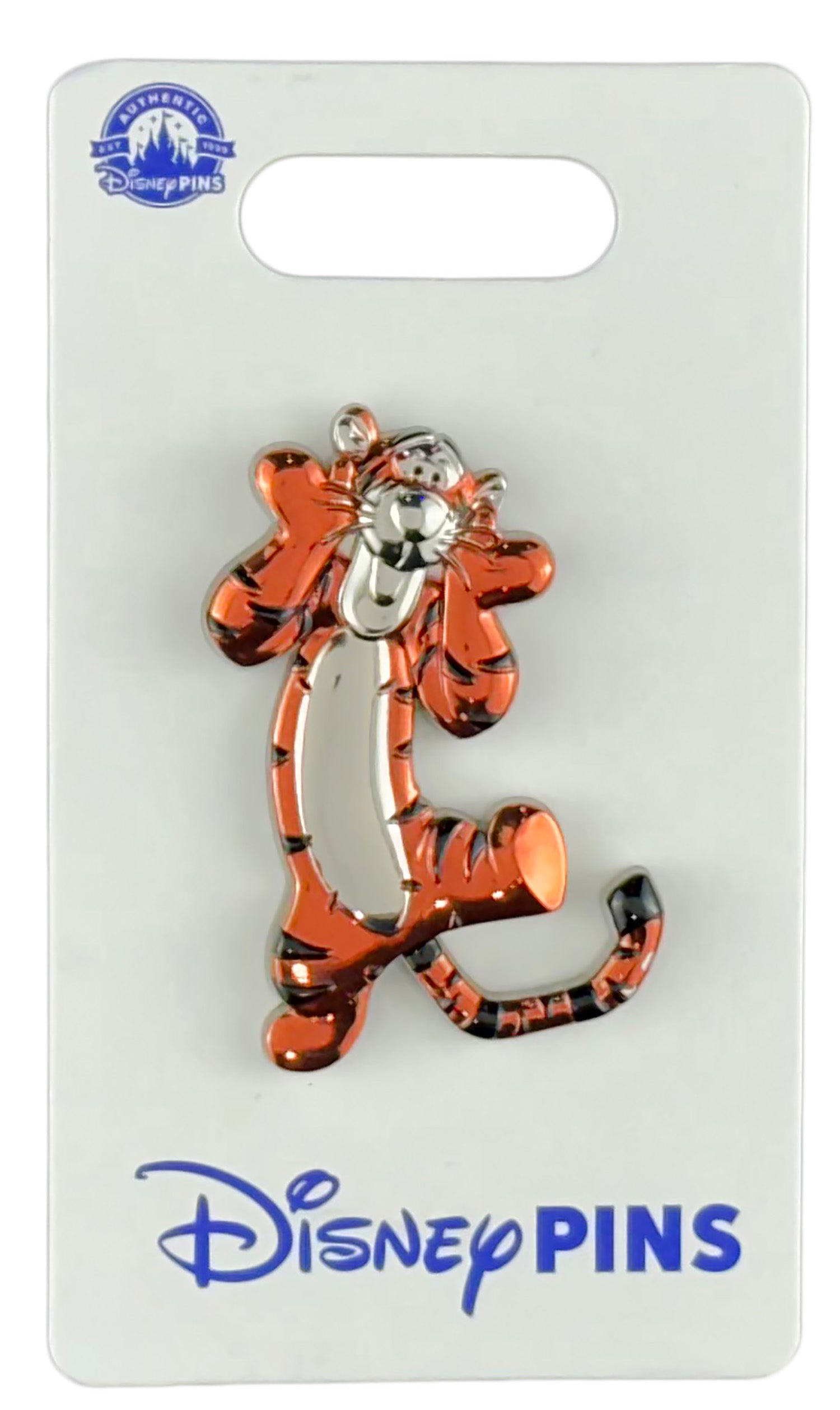 Disney Pin - Metallic - 3D - Sculpted - Winnie the Pooh - Tigger