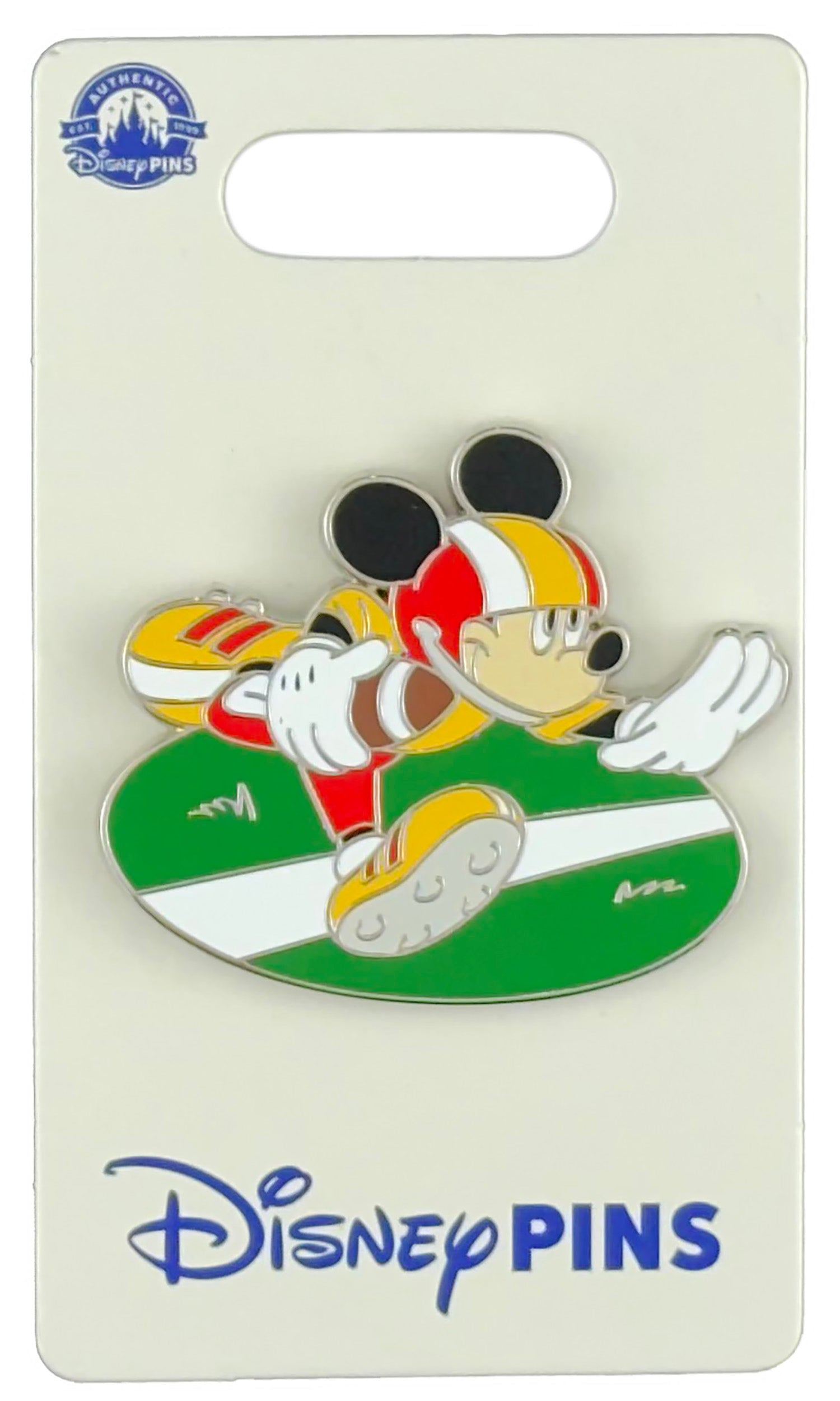 Disney Pin - Mickey Mouse - Football Player - Running