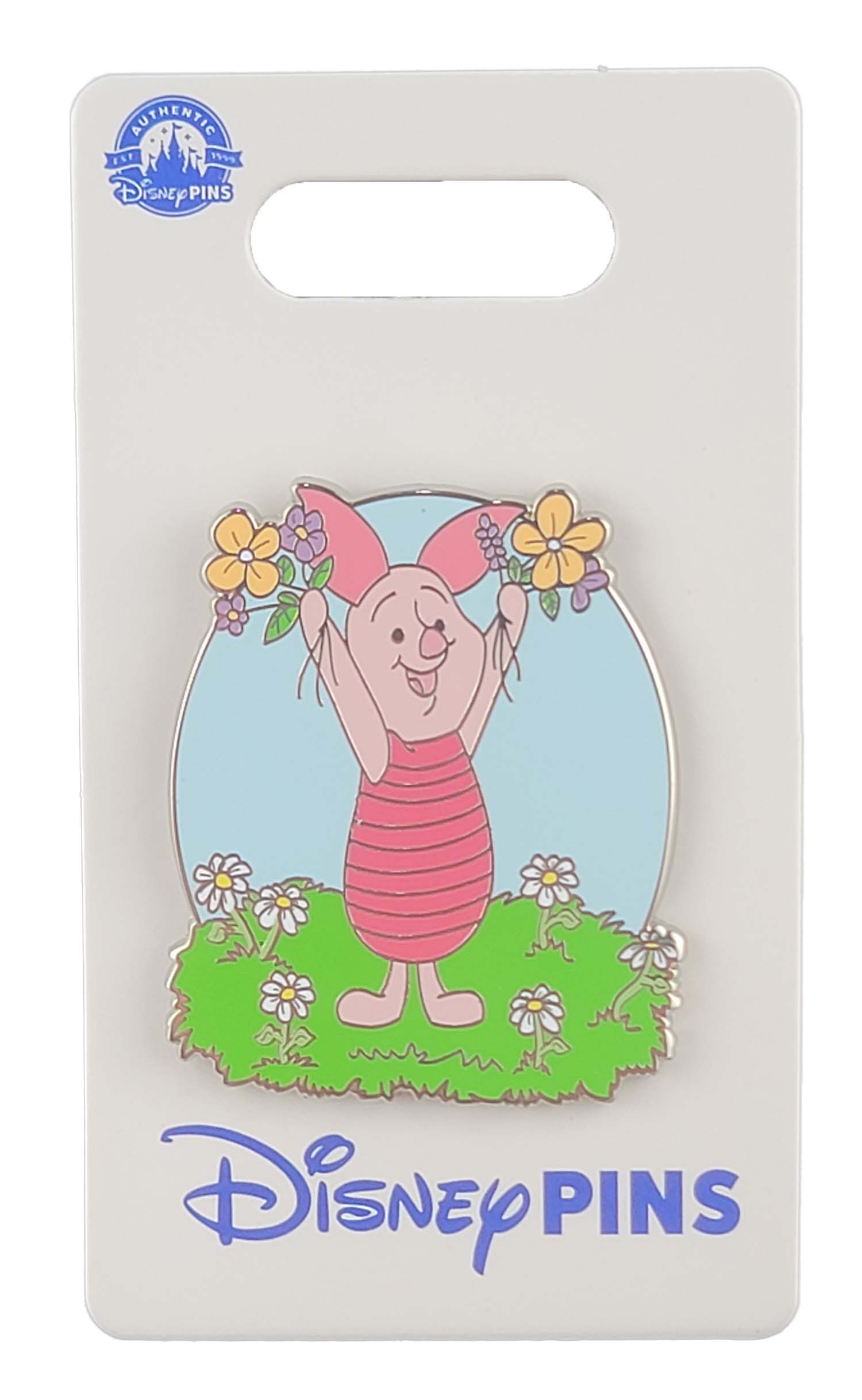 Disney Pin - Winnie the Pooh - Piglet with Flowers