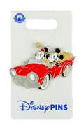 Disney Pin - Driving - Convertible - Red Car - Mickey and Minnie