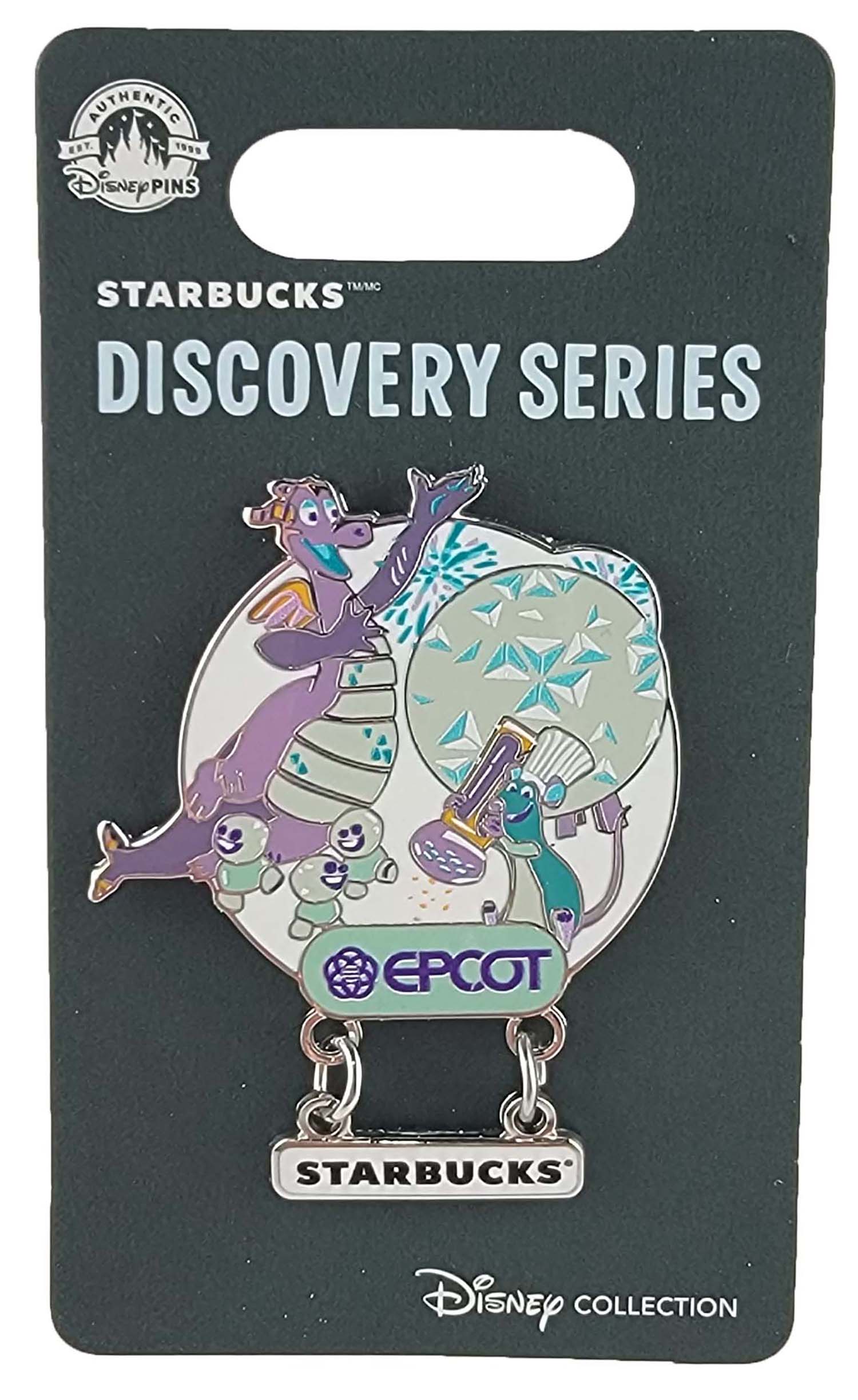 Disney Pin - Starbucks Discovery - EPCOT - Figment, Snowgies and Remy - Dangle