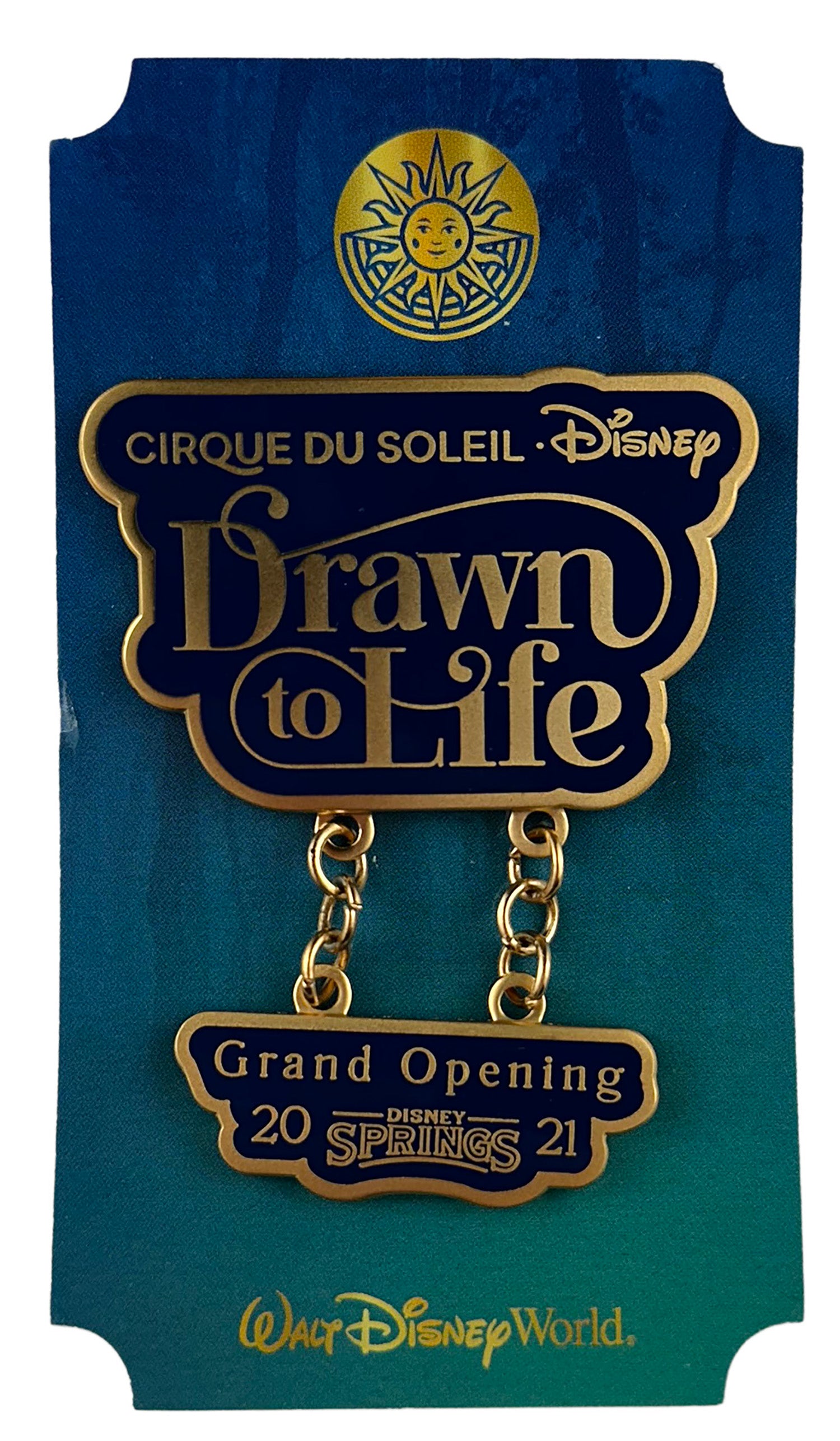 Disney Pin - Disney Springs - Cirque du Soleil - Drawn to Life - Grand Opening 2021