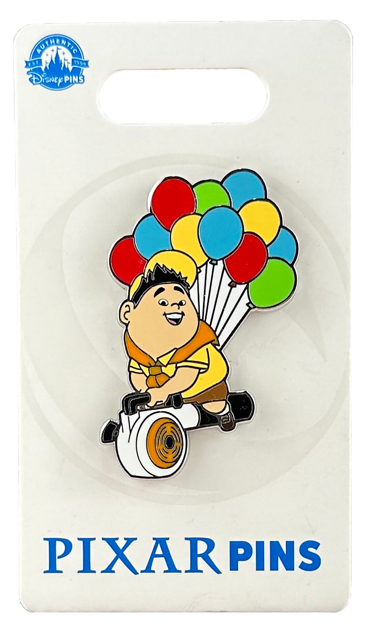 Disney Pin - Up - Russell - Riding a Leaf Blower - Balloons