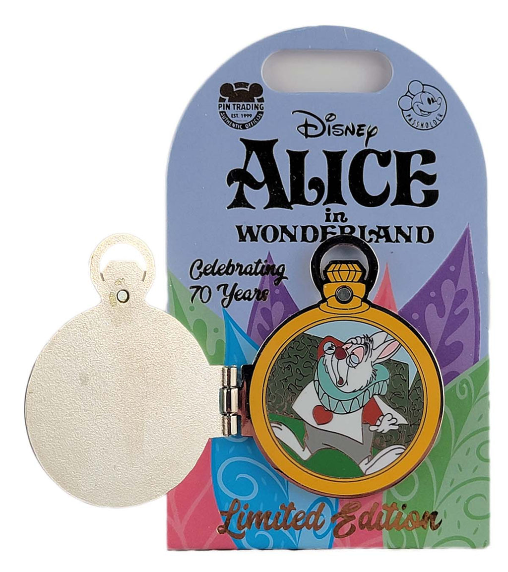 Disney Pin - Alice in Wonderland 70th - White Rabbit Pocket Watch - alternate view 2