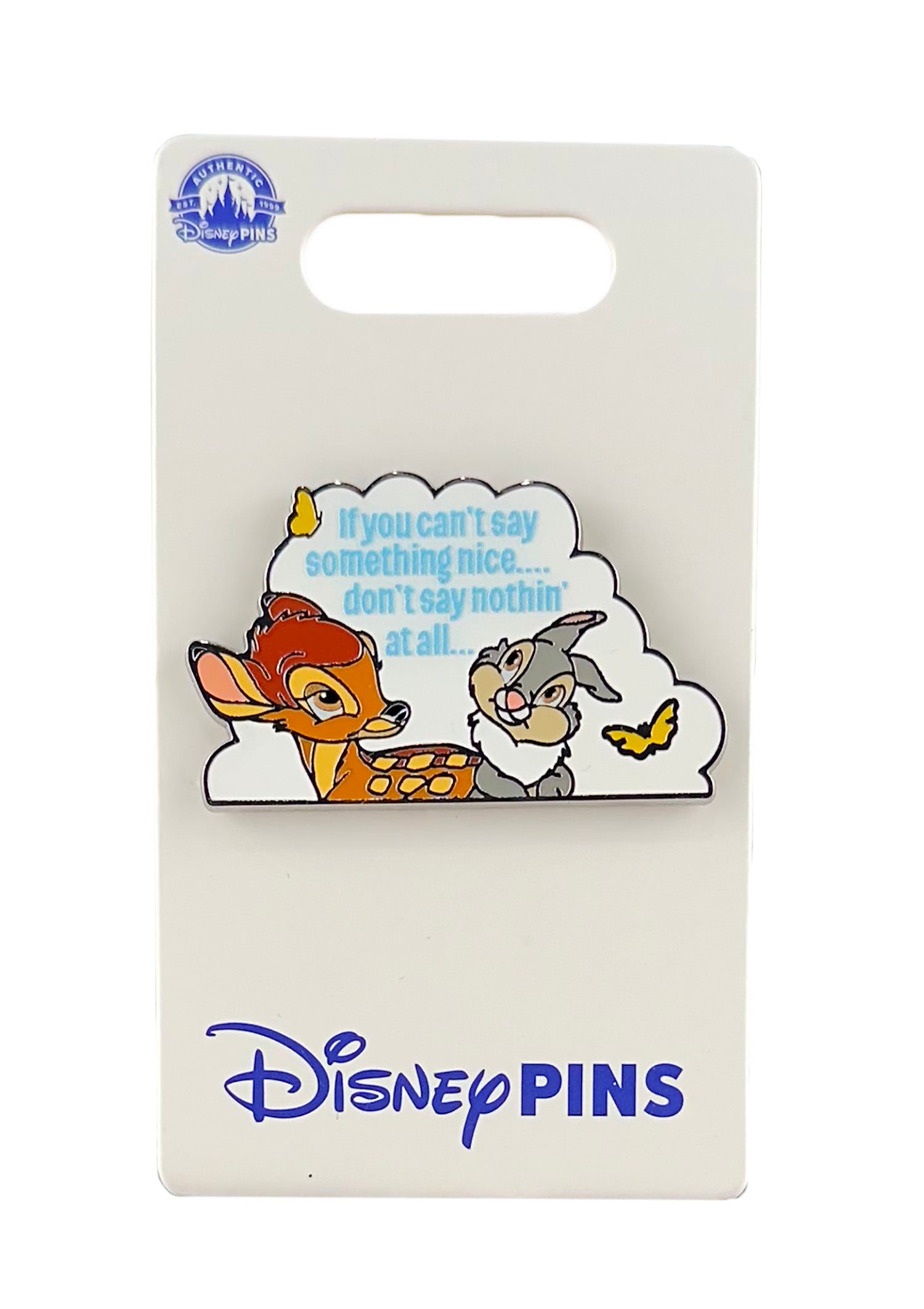 Disney Pin - Bambi - If You Can't Say Something Nice Don't Say Nothin' At All - Bambi & Thumper