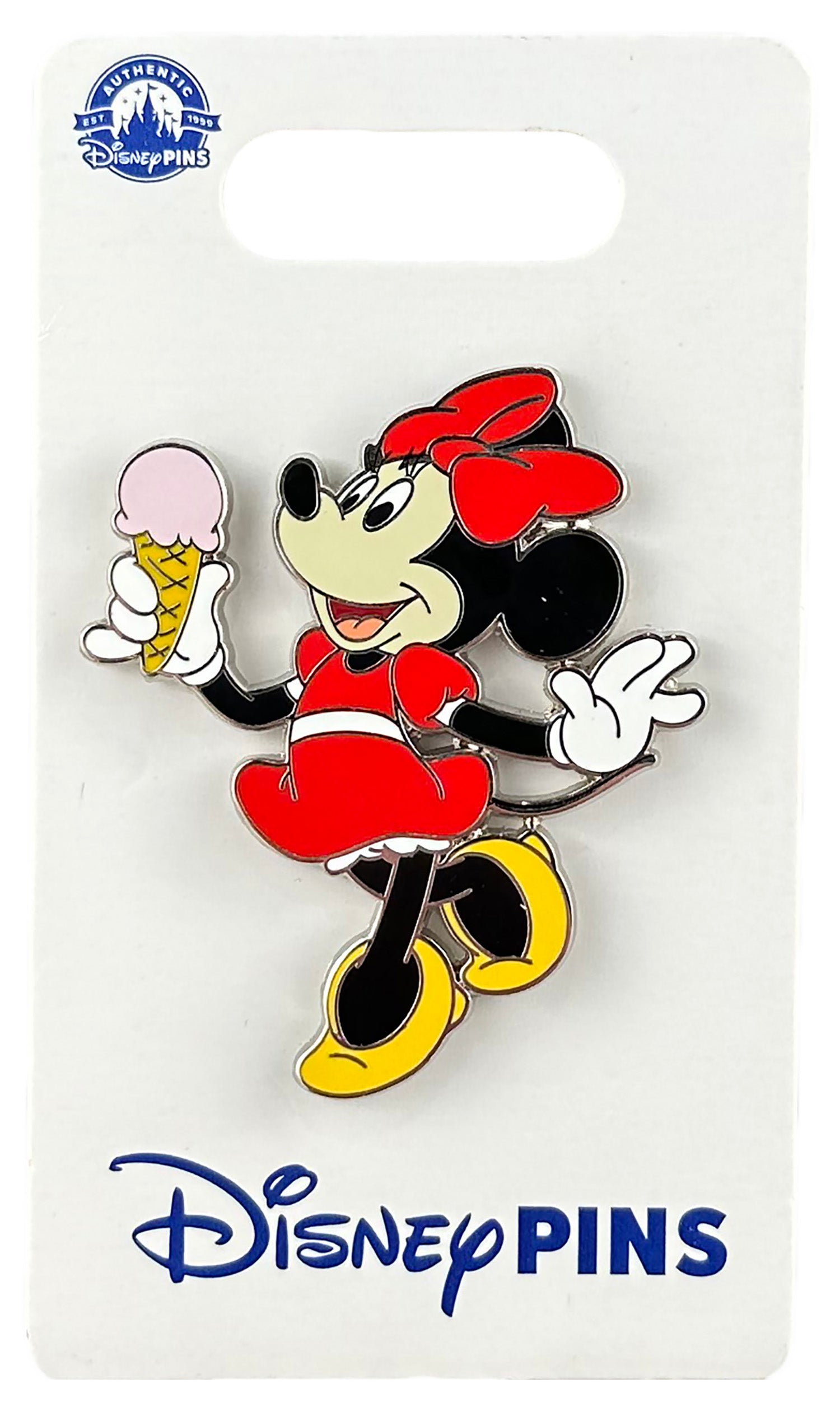 Disney Pin - Minnie Mouse - Skipping with Ice Cream Cone