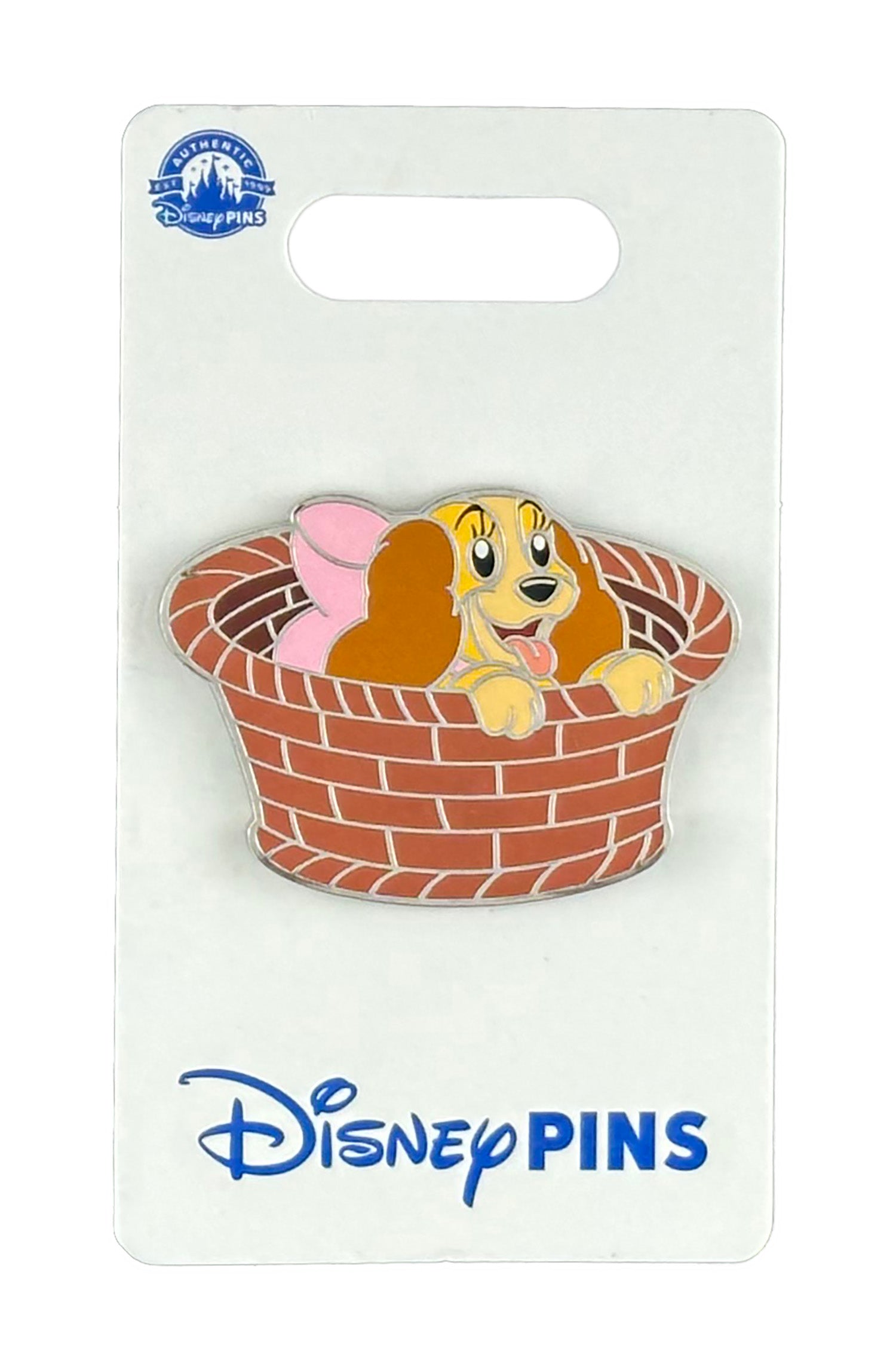 Disney Pin - Lady And The Tramp - Puppy Lady in Basket