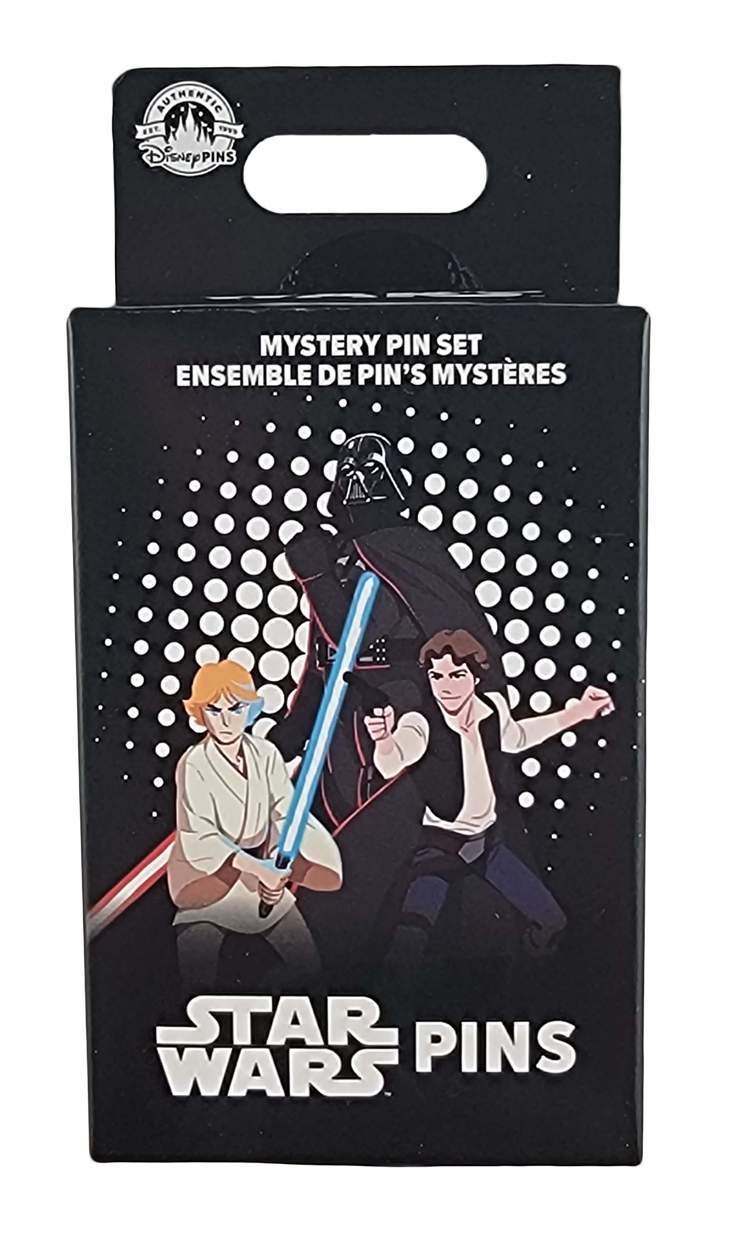 Disney Pin - Star Wars - Trilogy Characters Anime Style - Series 2 - Mystery Box - 2 Pins - Sealed