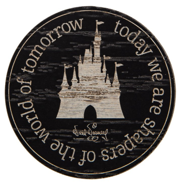Disney Parks Magnet - Walt Quote - Shapers of the World of Tomorrow - front view