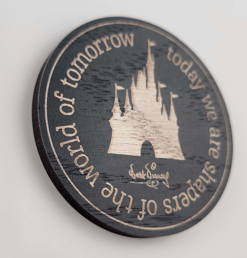 Disney Parks Magnet - Walt Quote - Shapers of the World of Tomorrow - alternate view 2