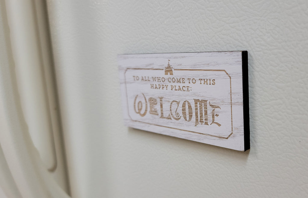 Disney Parks Magnet - Welcome - To All Who Come to This Happy Place - alternate view 2