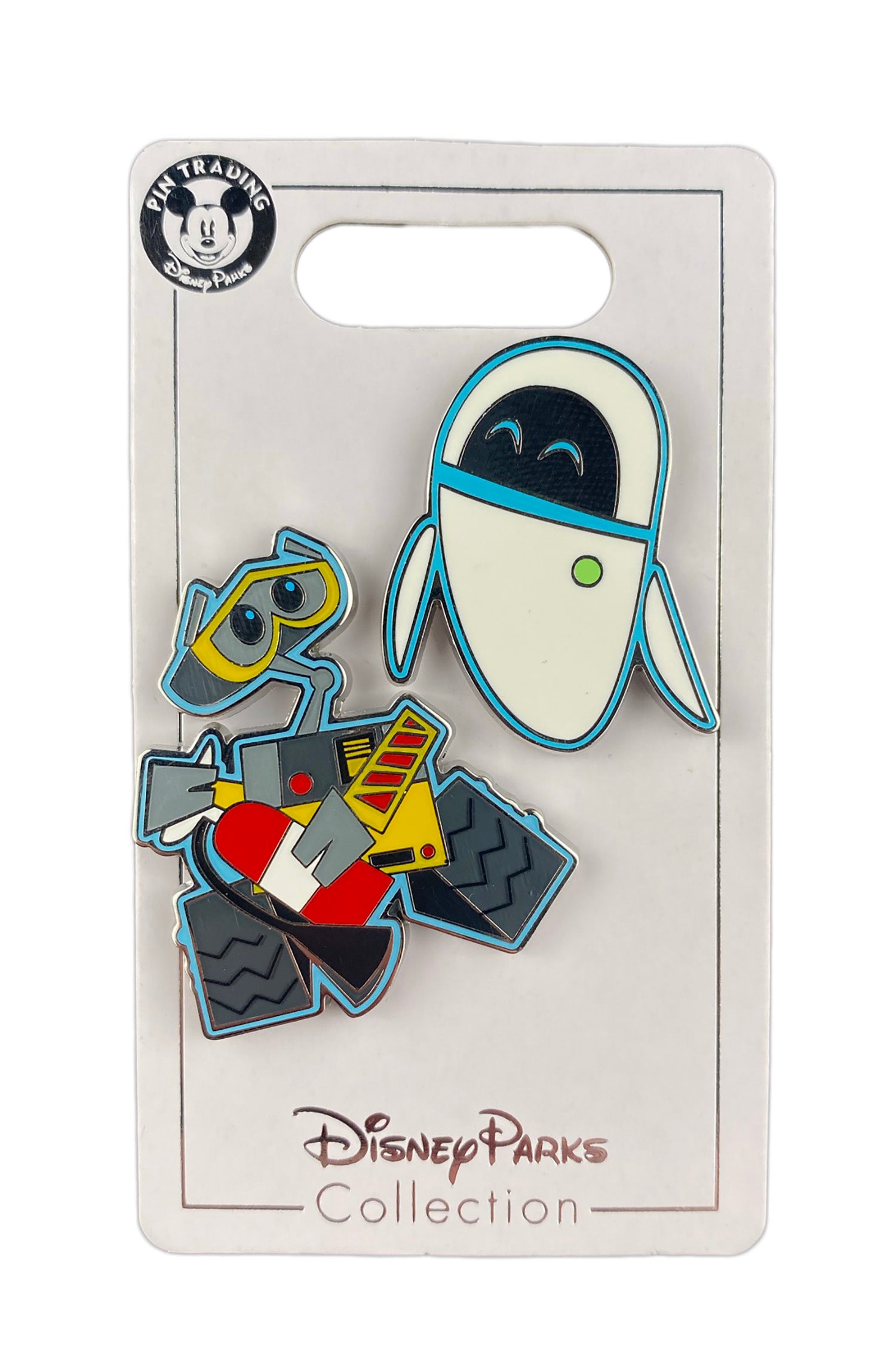 Disney Pin - WALL-E - WALL-E and EVE - Fire Extinguisher - 2-Pin Set - front view