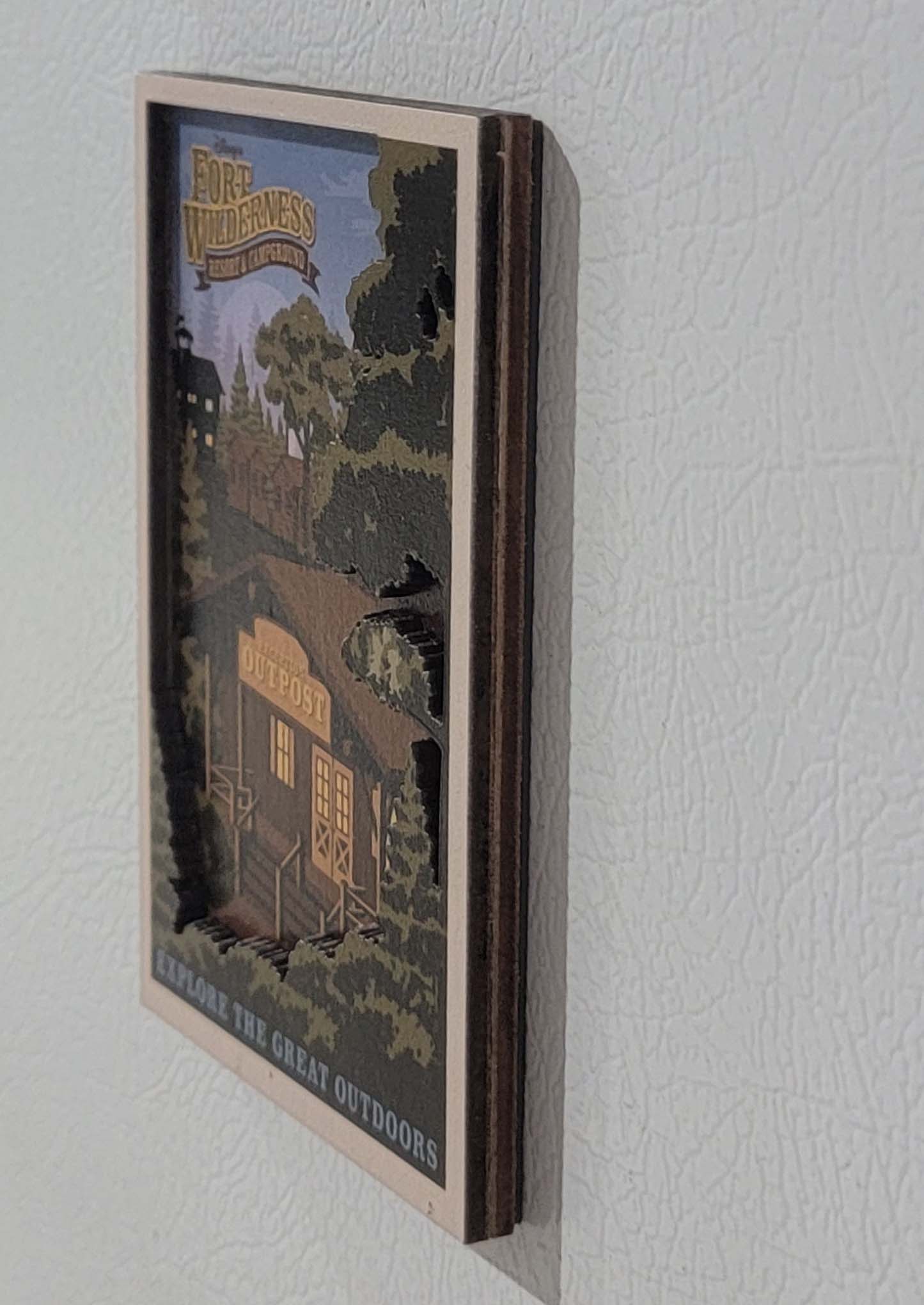 Disney Parks Magnet - Fort Wilderness Outpost - Chip & Dale - alternate view 2