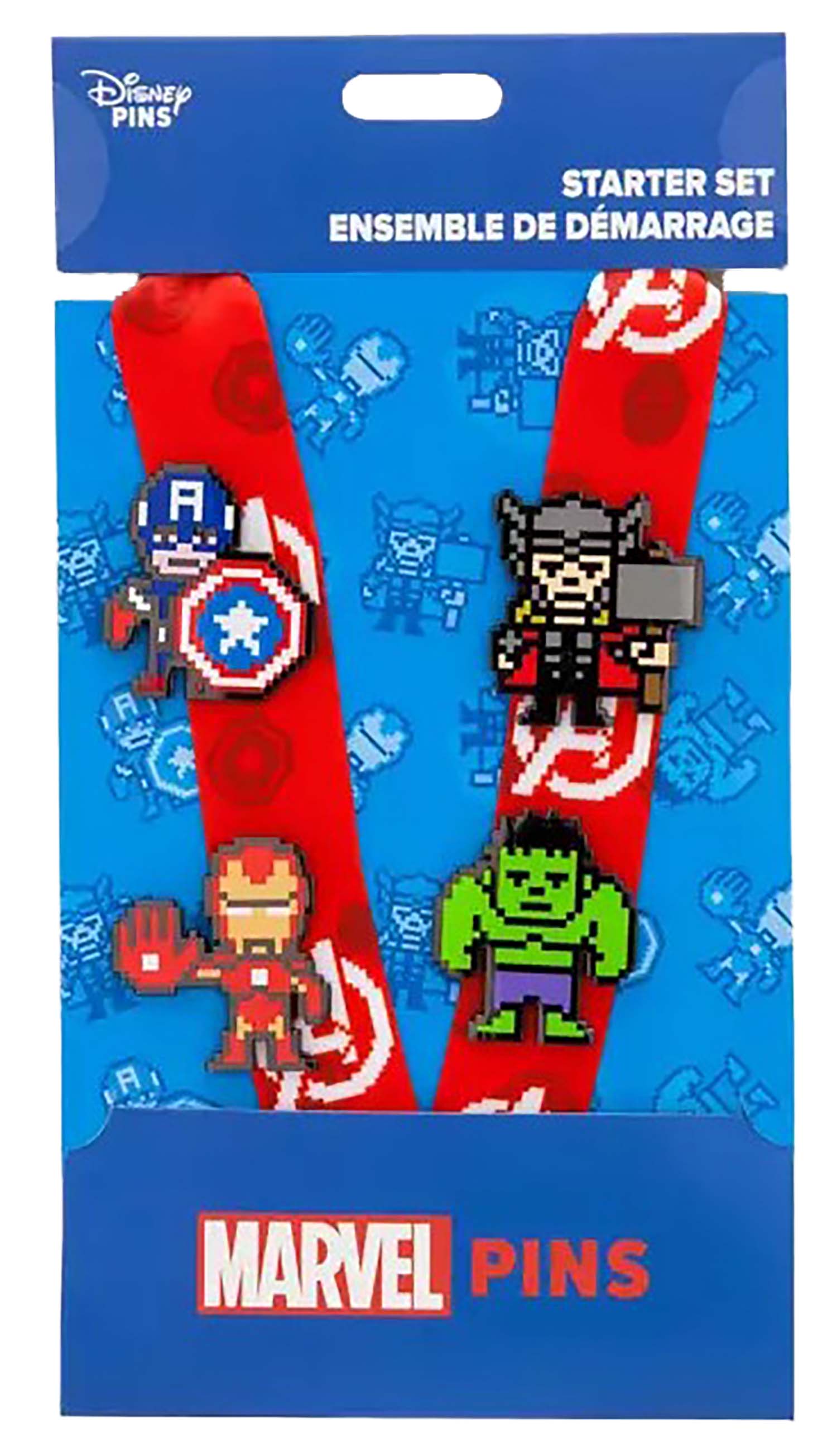 Disney Pin - Starter Set - Marvel Avengers - Pixel Characters Set