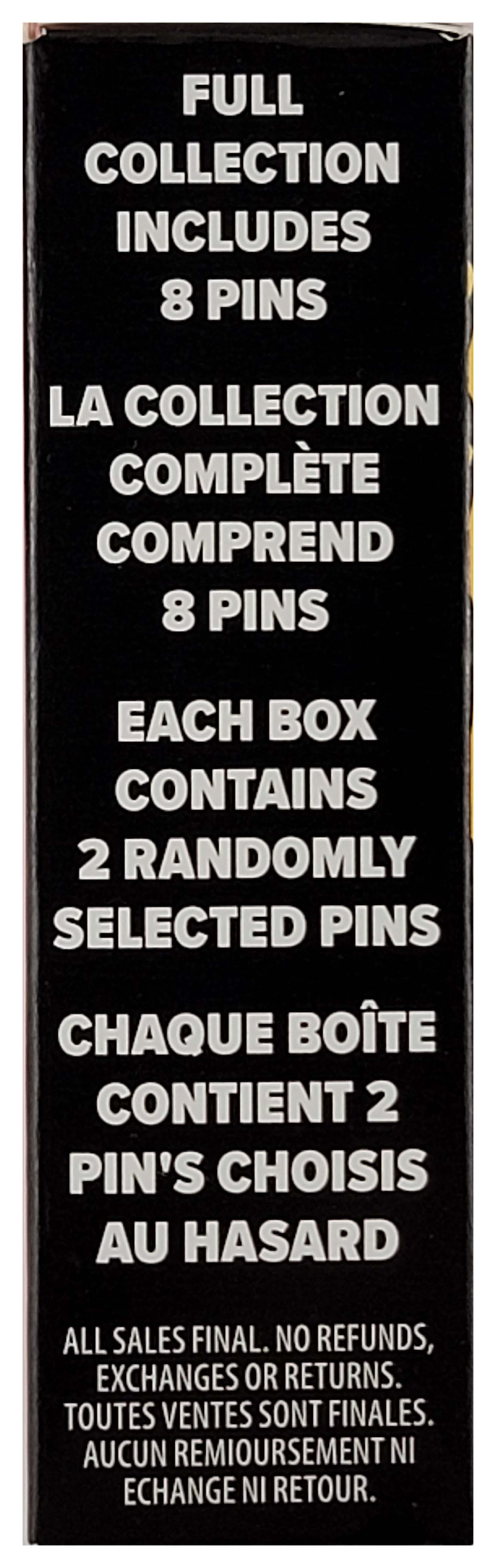 Disney Pin - The Incredibles Heroes and Villains Mystery Box - 2 Pins - Sealed - package and series details