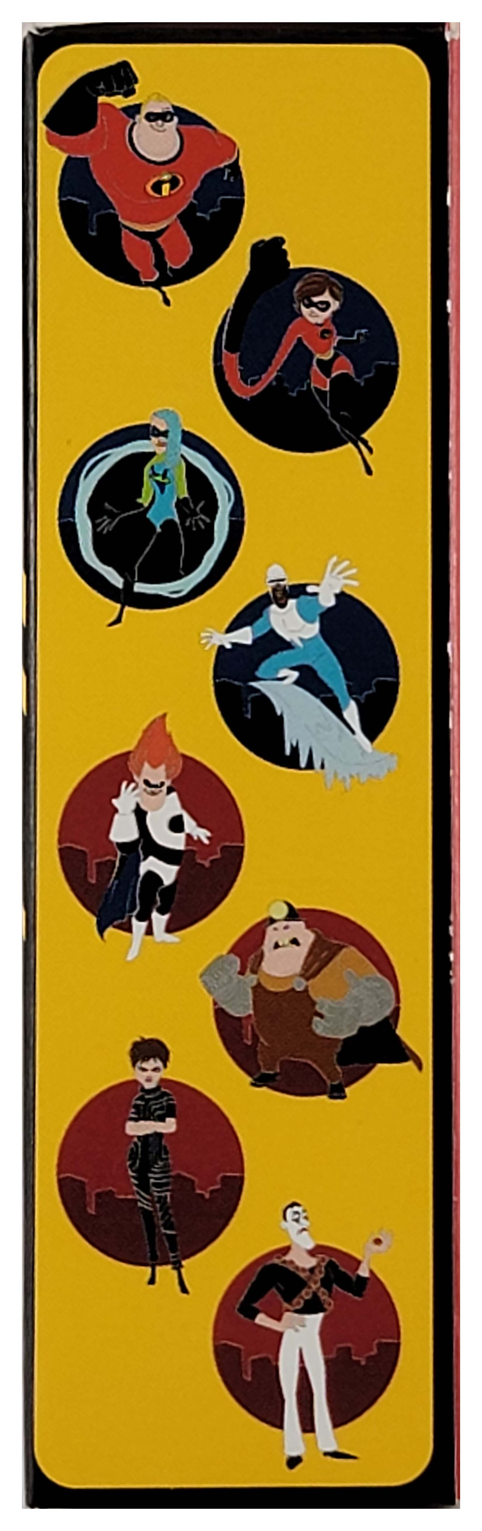 Disney Pin - The Incredibles Heroes and Villains Mystery Box - 2 Pins - Sealed - package and series details
