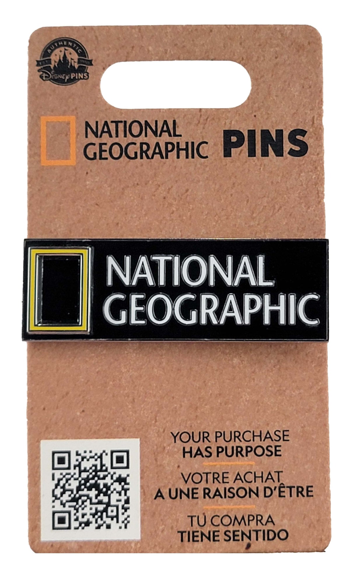 Disney Pin - National Geographic logo - front view
