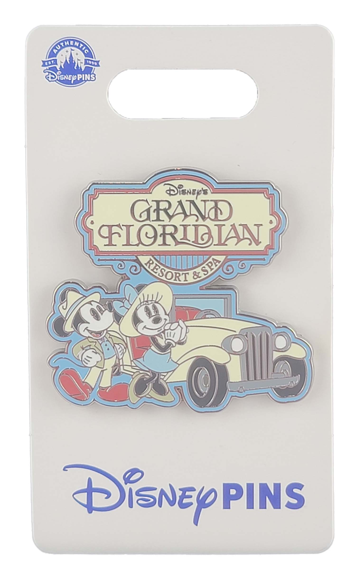 Disney Pin - Grand Floridian Resort - Mickey and Minnie - Antique Car