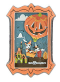 Disney Parks Magnet - Halloween 2025 - Mickey and Minnie Mouse - Pumpkin Balloon - front view