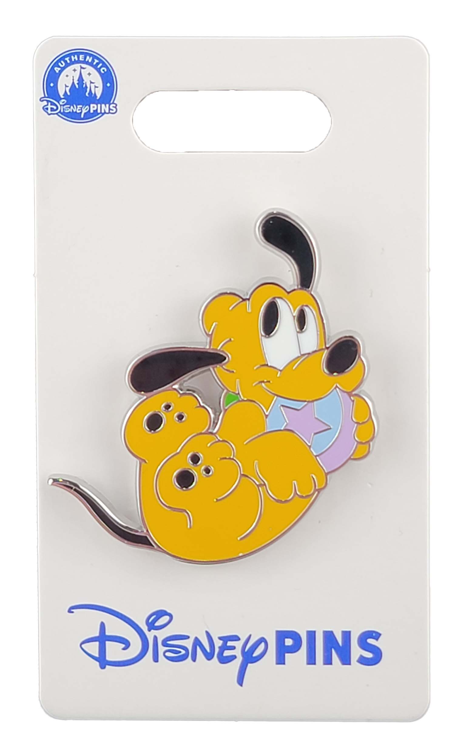 Disney Pin - Baby Pluto - Rolling on Back with Ball