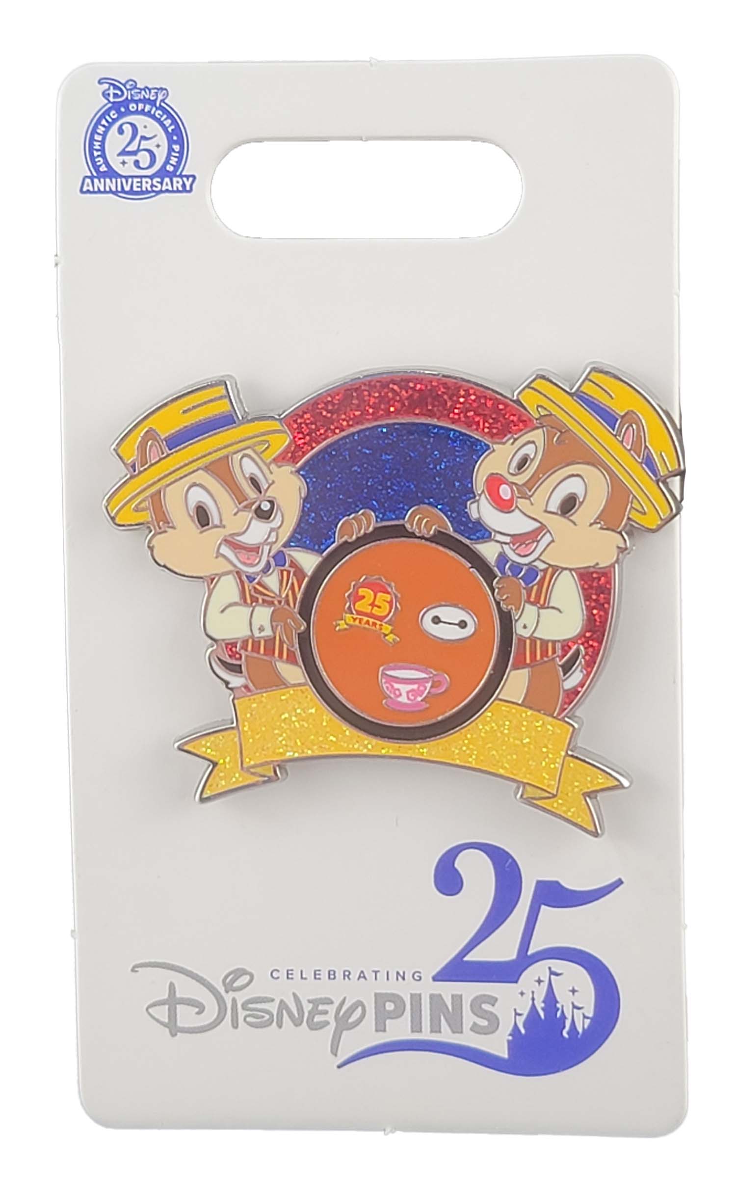 Disney Pin - 25th Anniversary - Celebrating 25 Years of Pin Trading - Chip and Dale