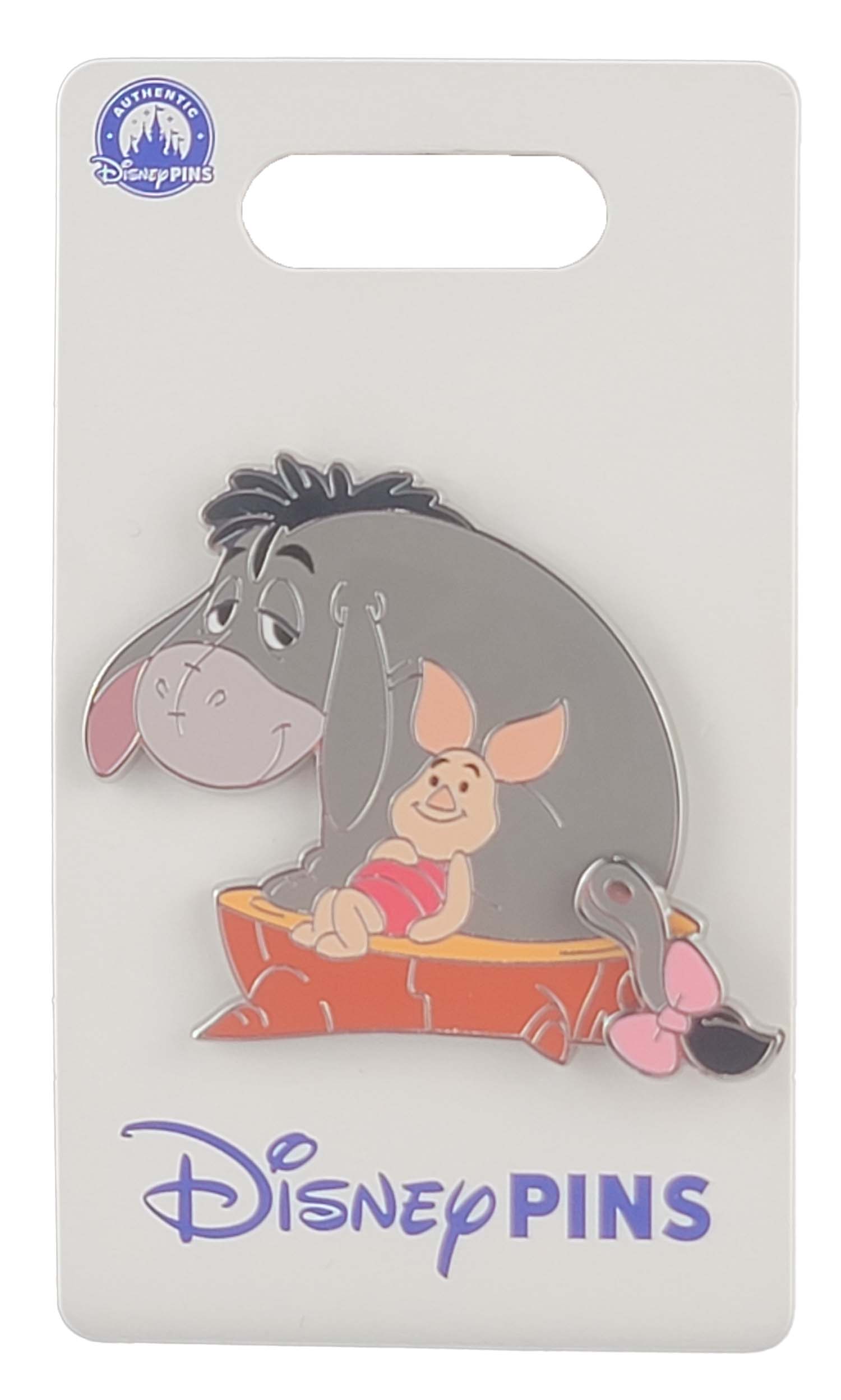 Disney Pin - Many Adventures of Winnie the Pooh - Eeyore and Piglet - on a Stump