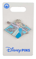 Disney Pin - Frozen - Elsa - Glitter Snowflake - Diamond - front view