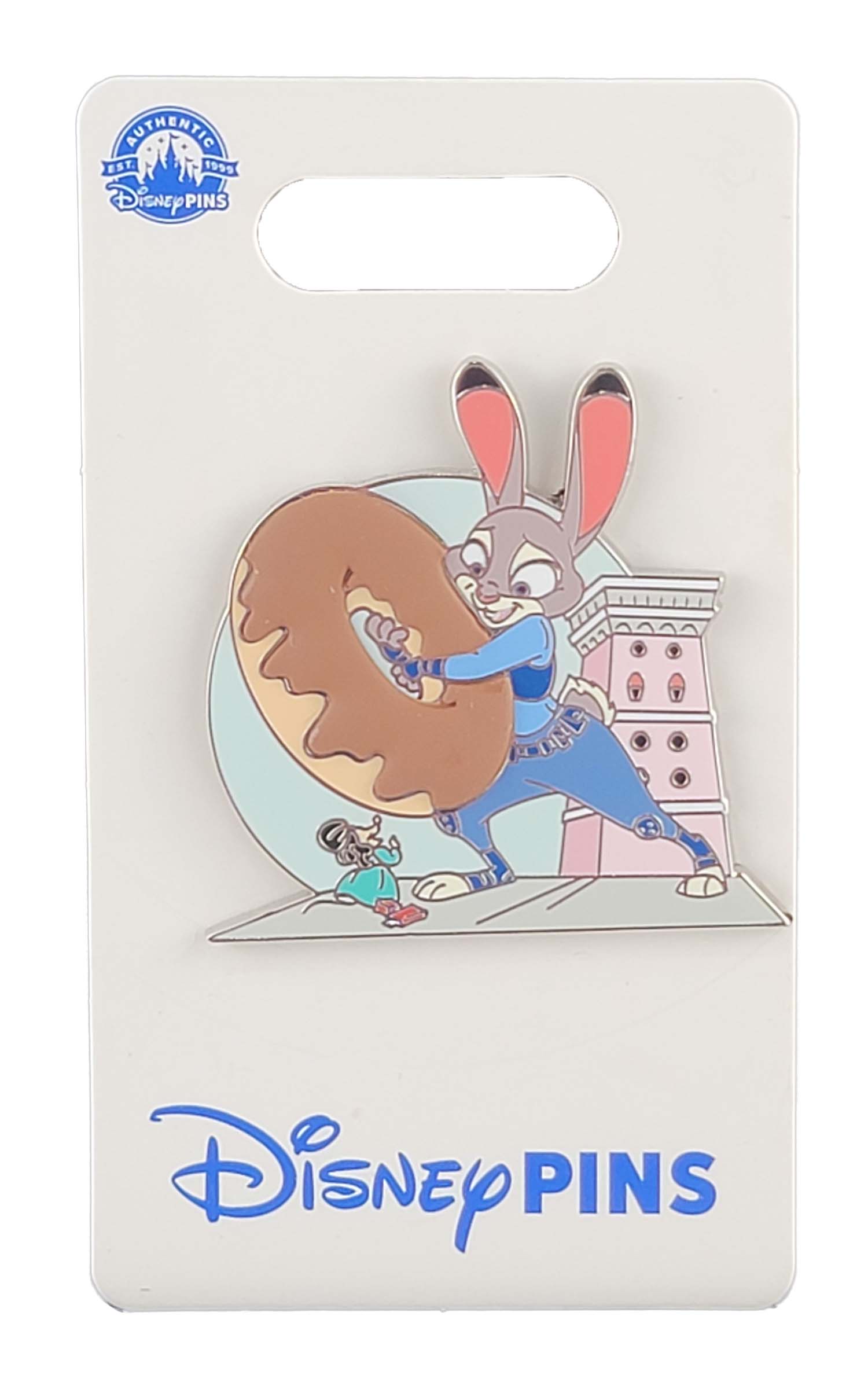 Disney Pin - Zootopia - Judy Hopps and Fru Fru - Big Donut Sign