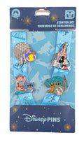 Disney Pin Starter Set - WDW - Park Icons - Spaceship Earth, Cinderella Castle, Tower of Terror and Tree of Life