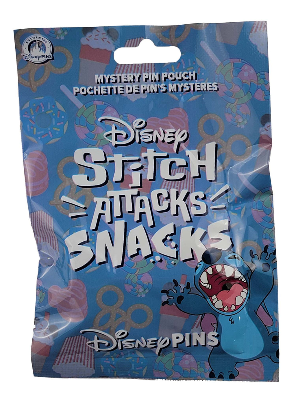 Disney Pin - Stitch Attacks Snacks Mystery Pin Pack - 5 Pins - Sealed