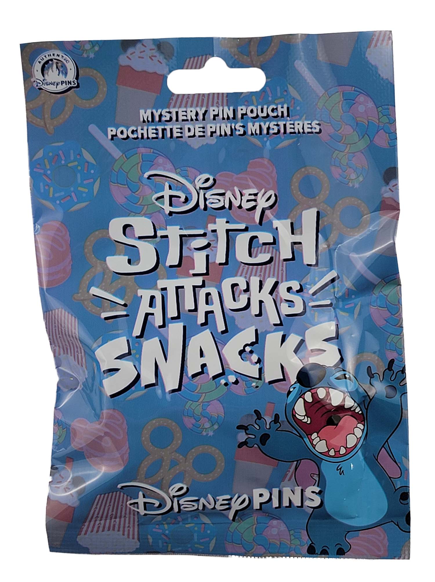 Disney Pin - Stitch Attacks Snacks Mystery Pin Pack - 5 Pins - Sealed