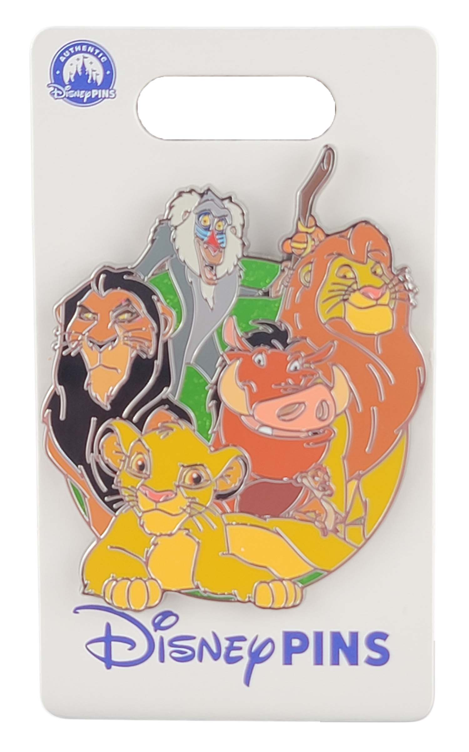 Disney Pin - Character Clusters - Lion King Cast - Young Simba, Pumbaa, Timon, Scar and Rafiki