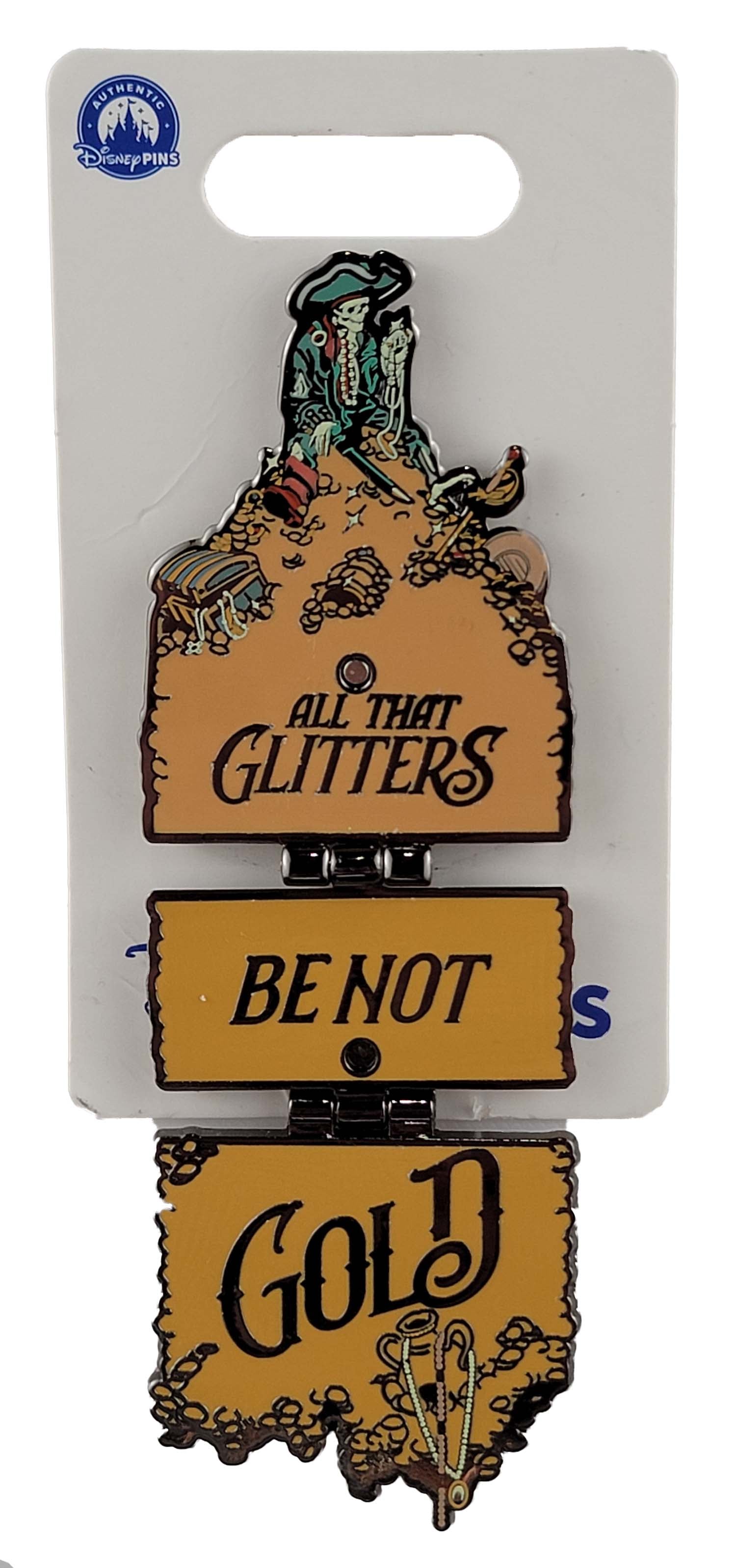 Disney Pin - Pirates of the Caribbean - Skeleton Pirate - All That Glitters Be Not Gold, image 2