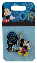 Disney Pin - Walt Disney World 2019 - Mickey and Cinderella Castle - front view
