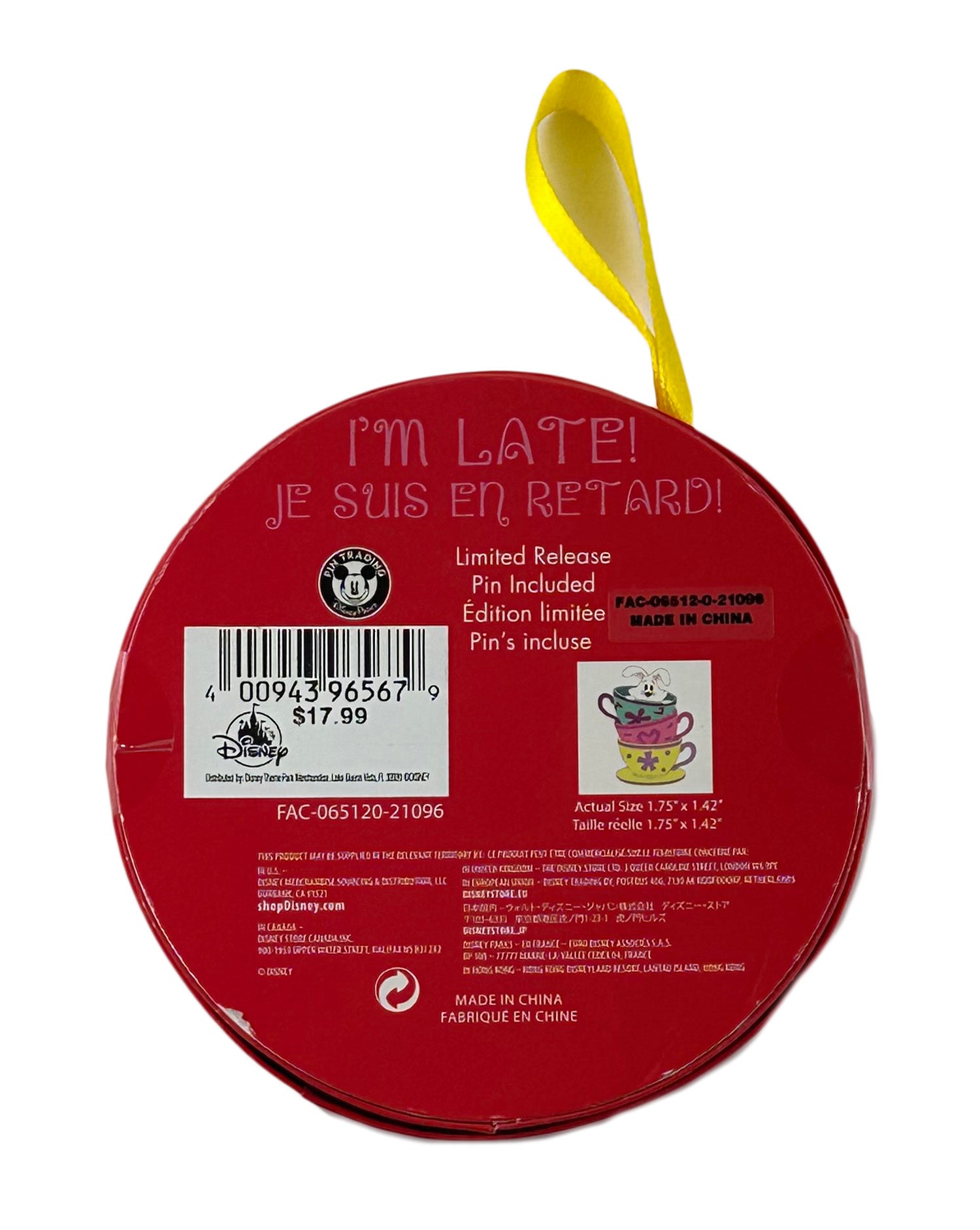 Disney Pin - Mad Tea Party - Holiday Gifting - Ornament, view 2