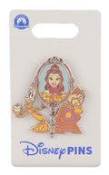 Disney Pin - Beauty and the Beast - Belle with Mirror - Cogsworth and Lumiere