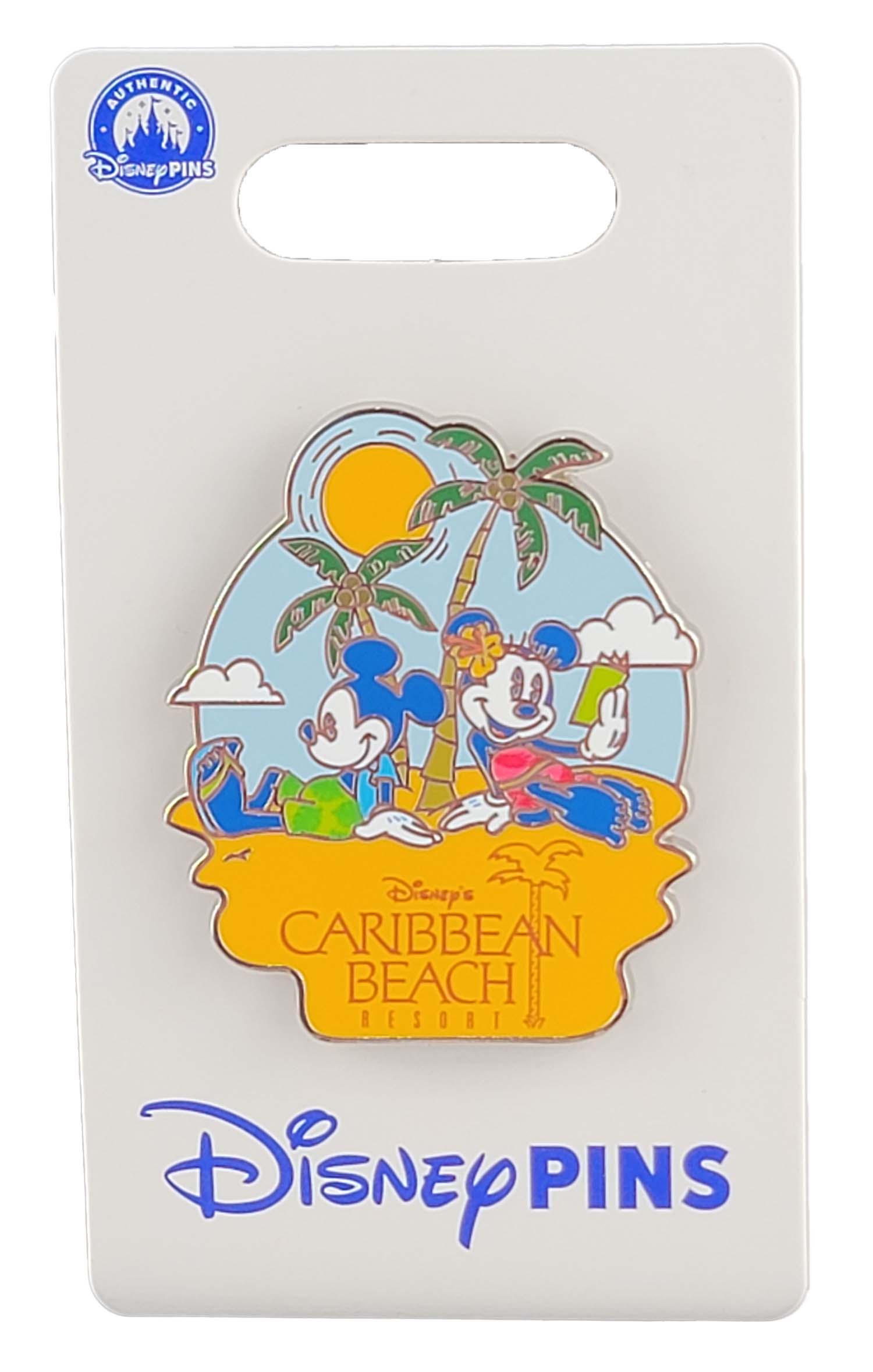 Disney Pin - Caribbean Beach Resort - Minnie and Mickey