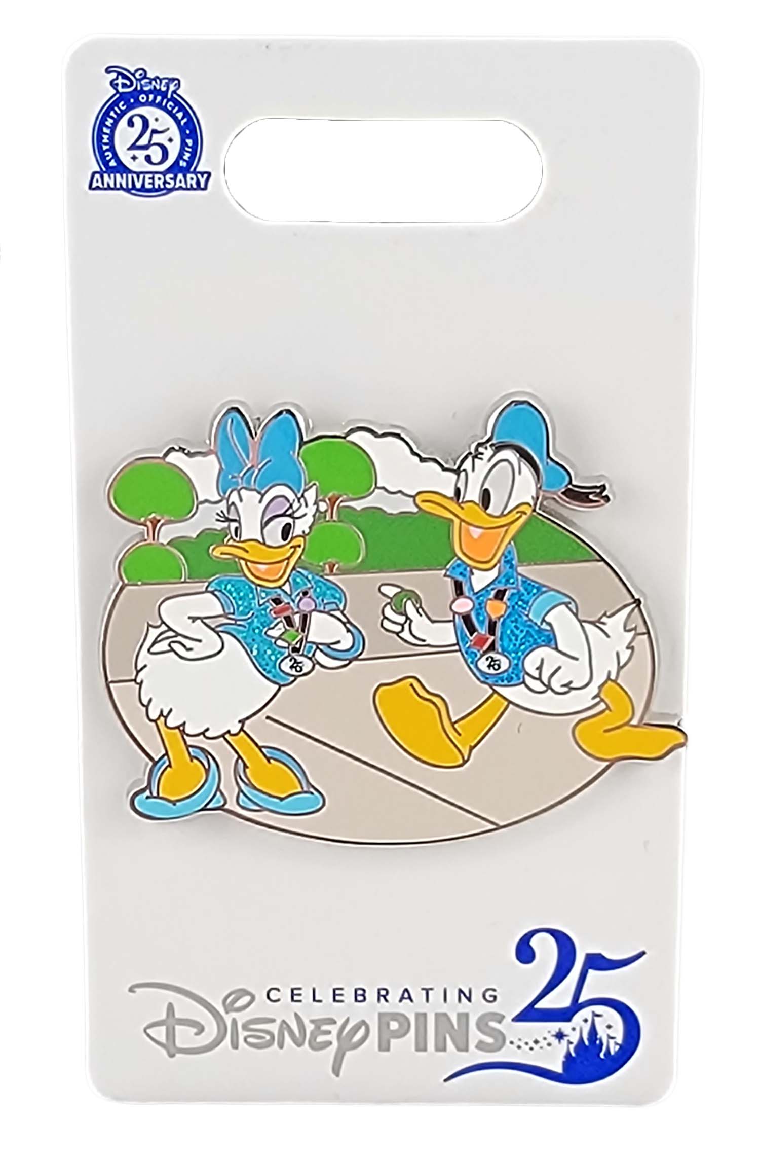 Disney Pin - 25 Years of Pin Trading - Mickey and Friends - Donald and Daisy
