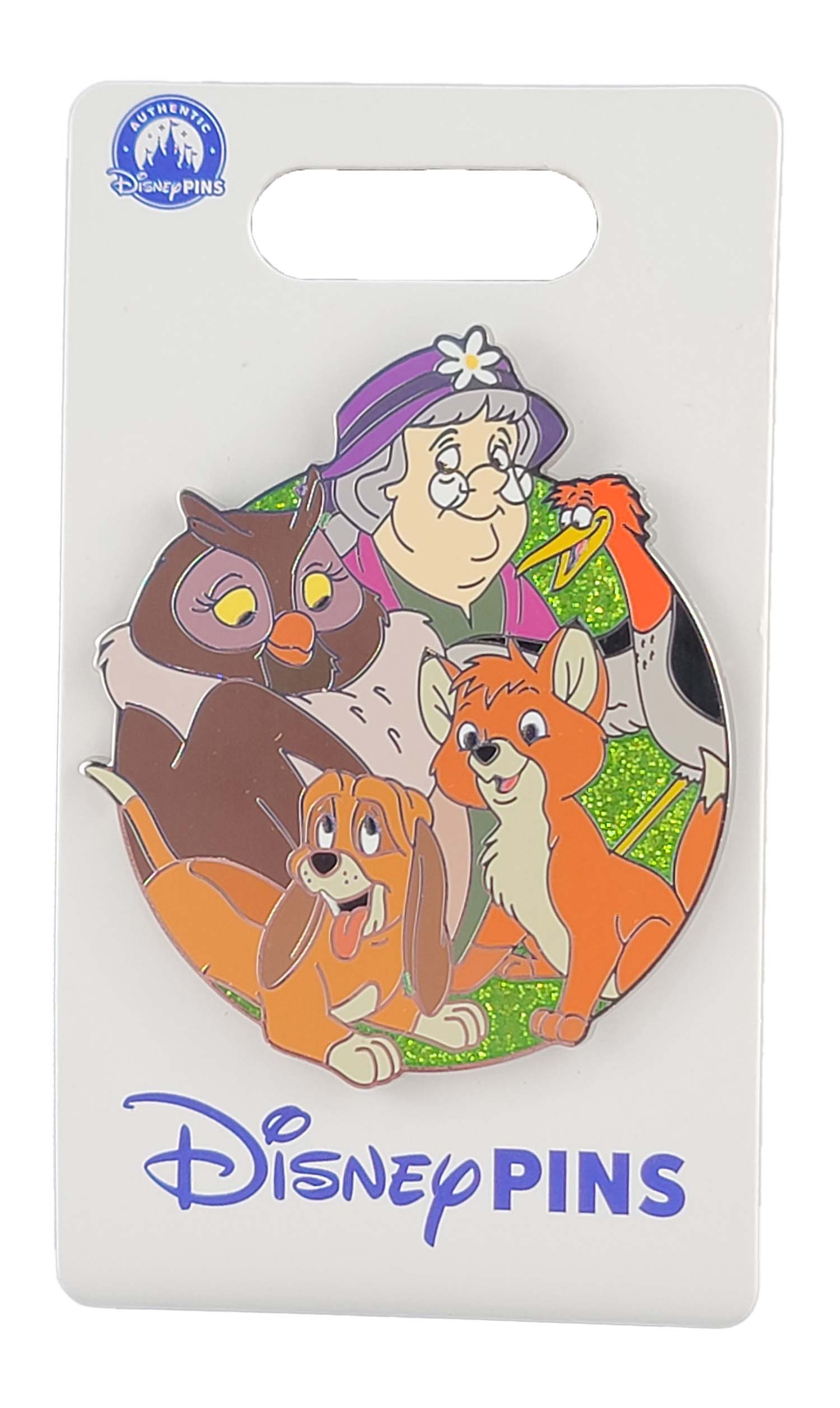 Disney Pin - Character Clusters - The Fox and the Hound - Widow Tweed, Big Mama, Tod, Copper, and Boomer