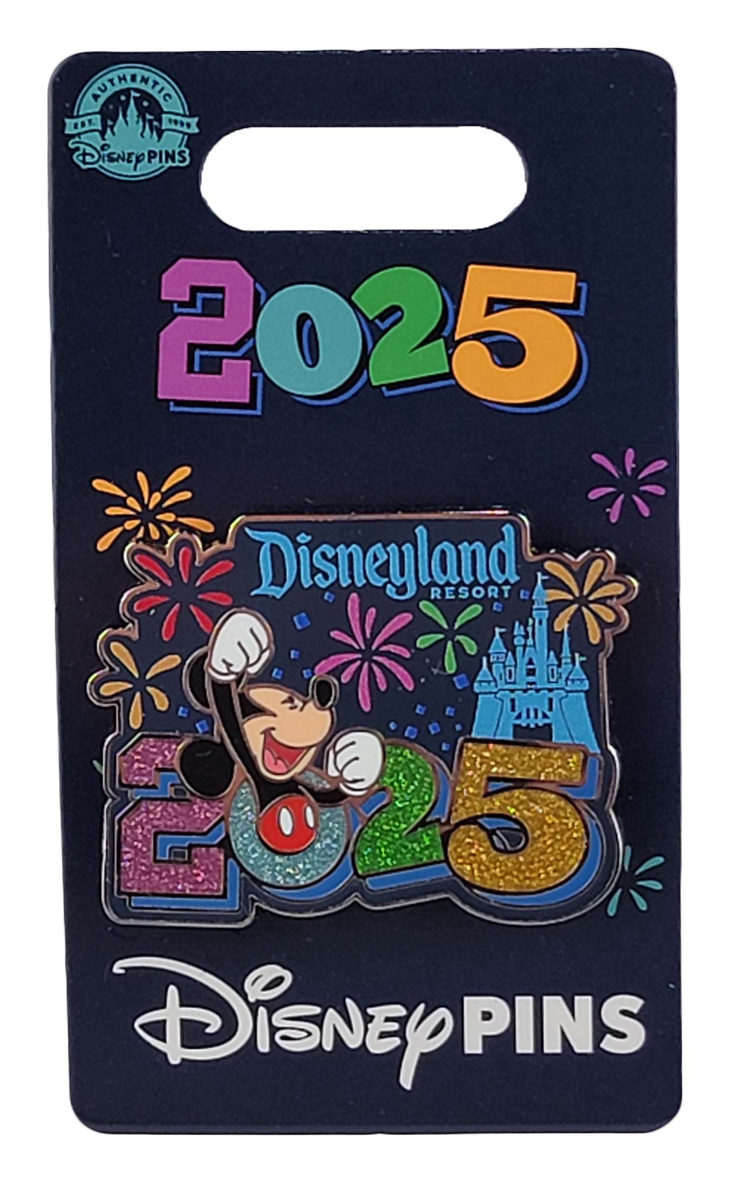 Disney Pin - Disneyland Dated 2025 - DLR - Mickey - Sleeping Beauty Castle Fireworks