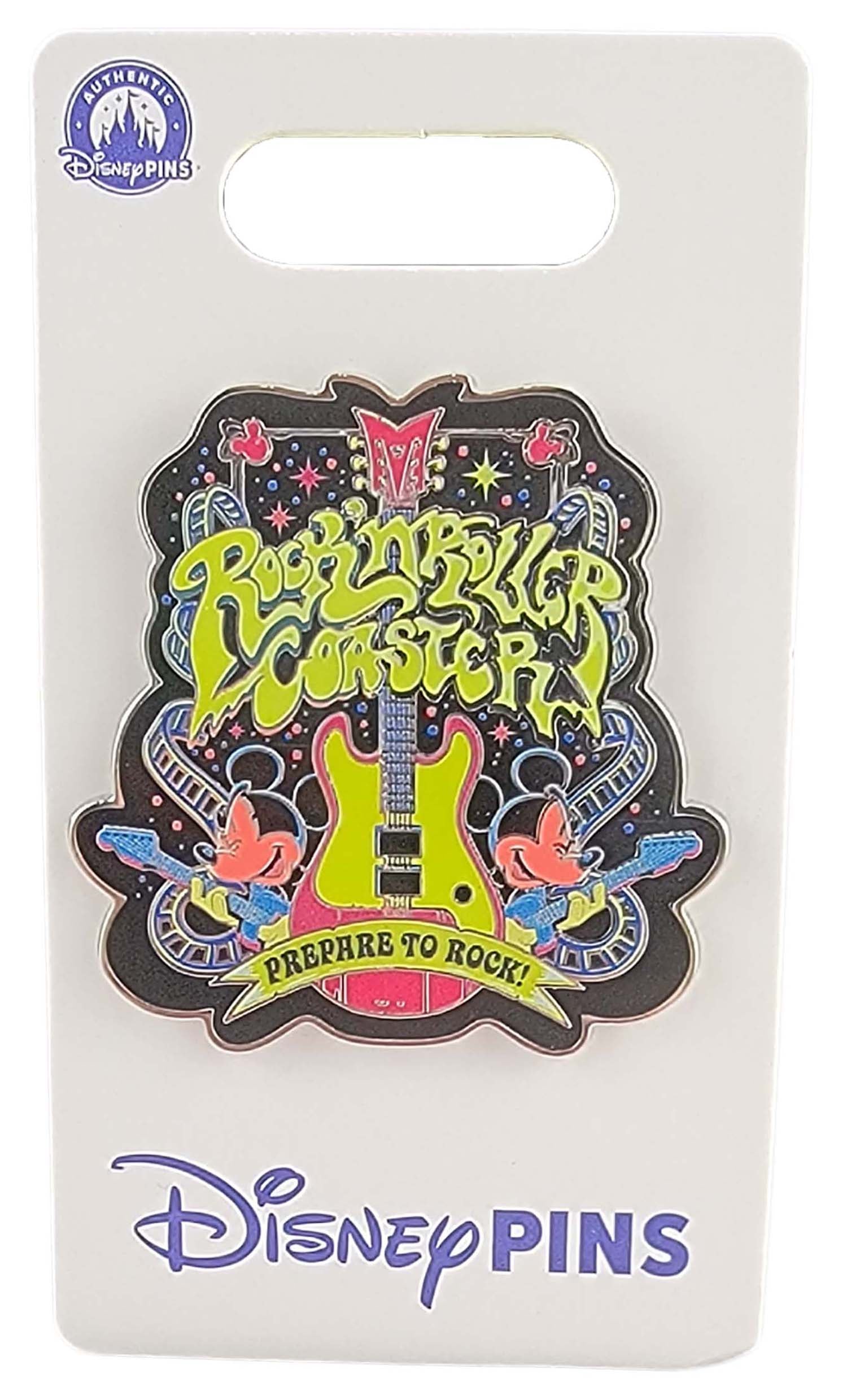 Disney Pin - Rock 'n' Roller Coaster - Prepare to Rock - Mickey Mouse