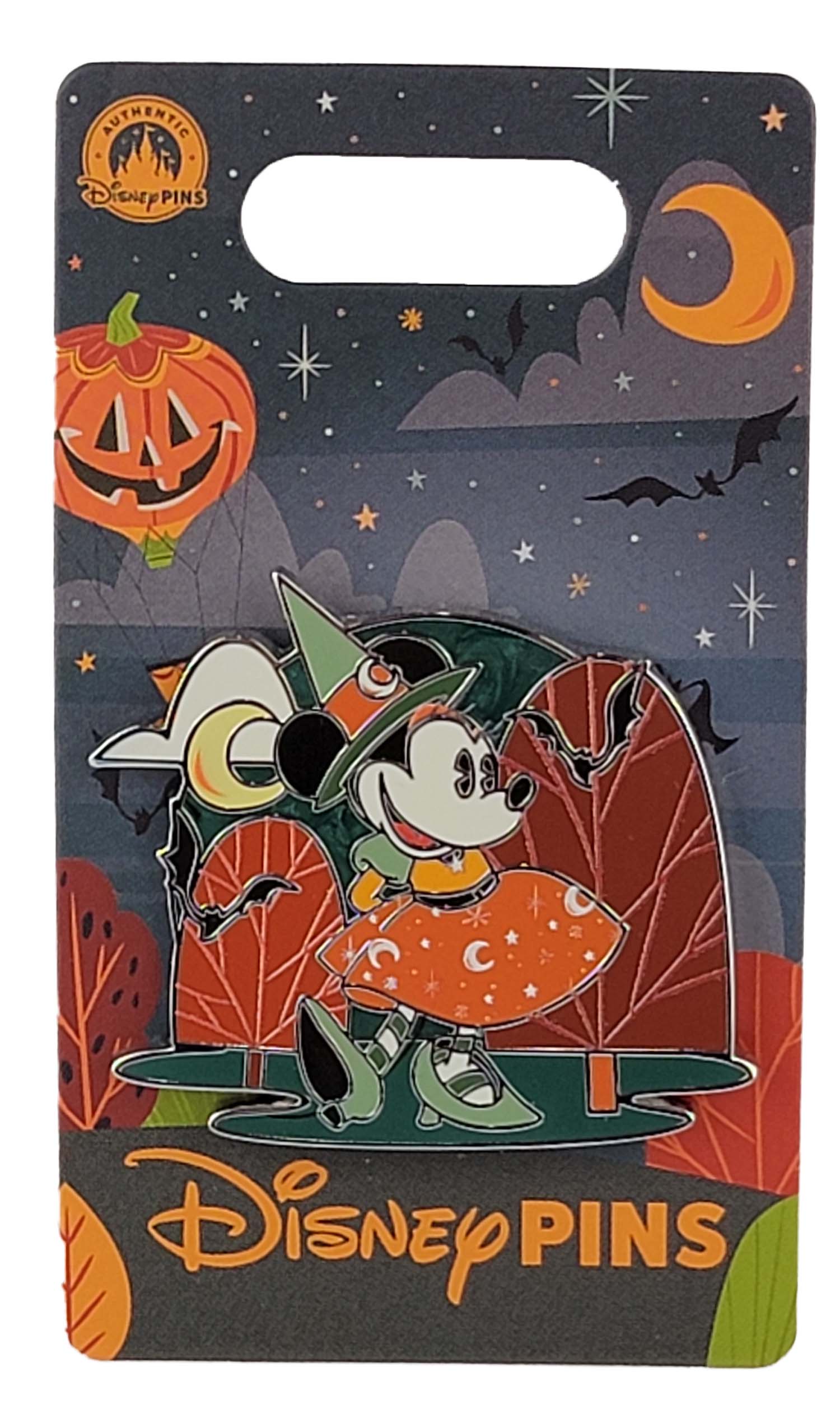 Disney Pin - Happy Halloween 2025 - Minnie Mouse as a Witch - front view