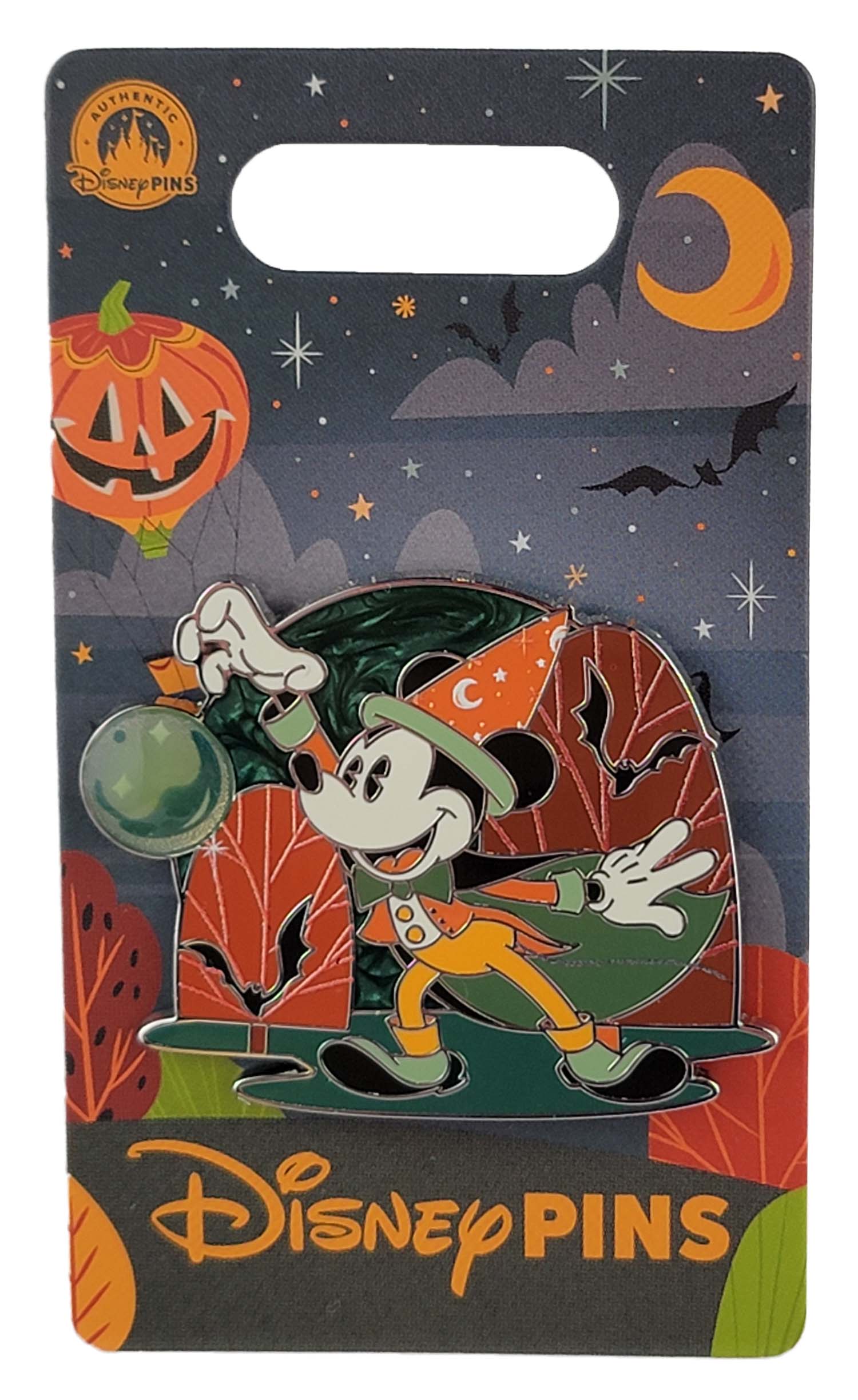 Disney Pin - Happy Halloween 2025 - Mickey Mouse as a Wizard - front view