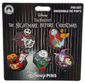 Disney Pin - Booster Set - Nightmare Before Christmas Characters - 5-Pin Set - front view