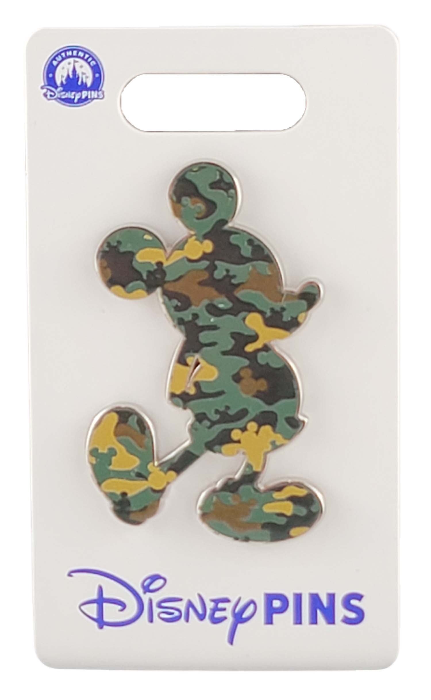 Disney Pin - Mickey Mouse Silhouette - Camouflage
