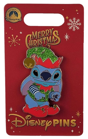 Disney Pin - Merry Christmas Holiday 2025 - Stitch Dressed as Santa's Elf