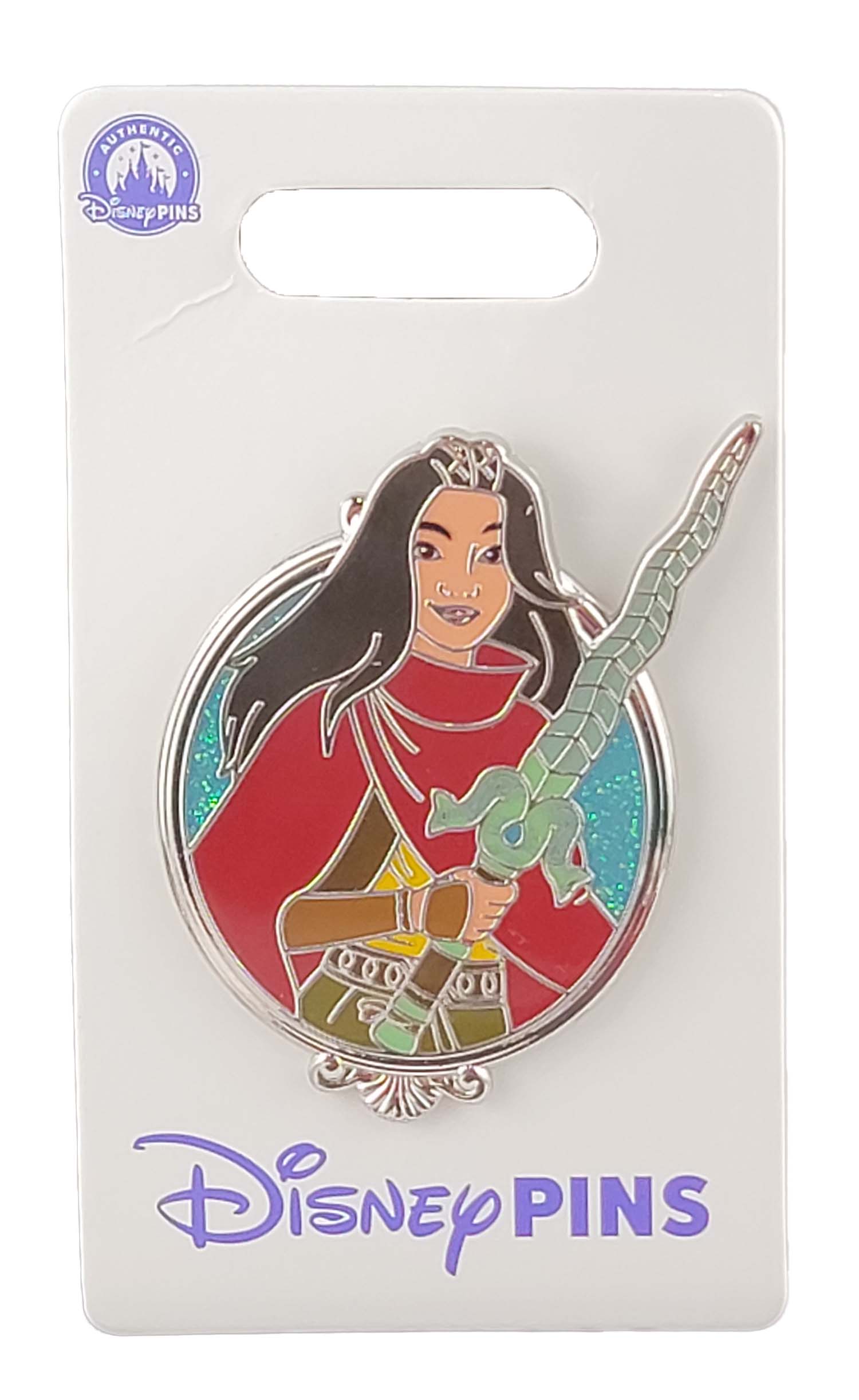 Disney Pin - Princess Glitter Portrait Series - Raya and the Last Dragon - Raya with Whip Sword