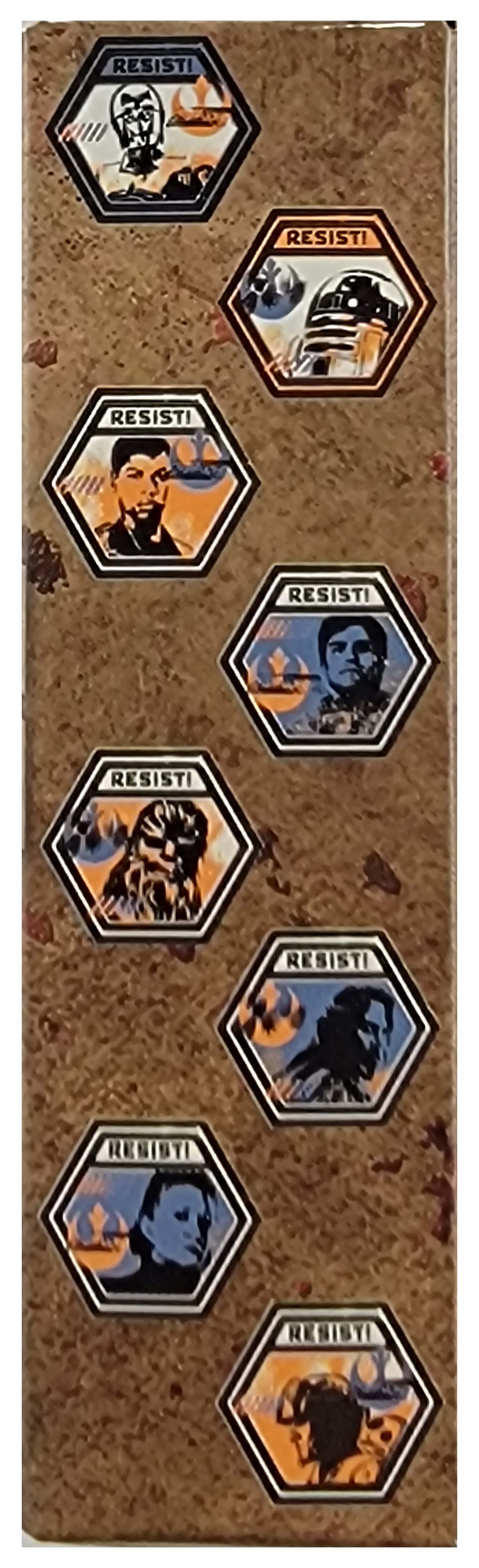 Disney Pin - Star Wars Resist Mystery Box - 2 Random Pins - Sealed - package and series details